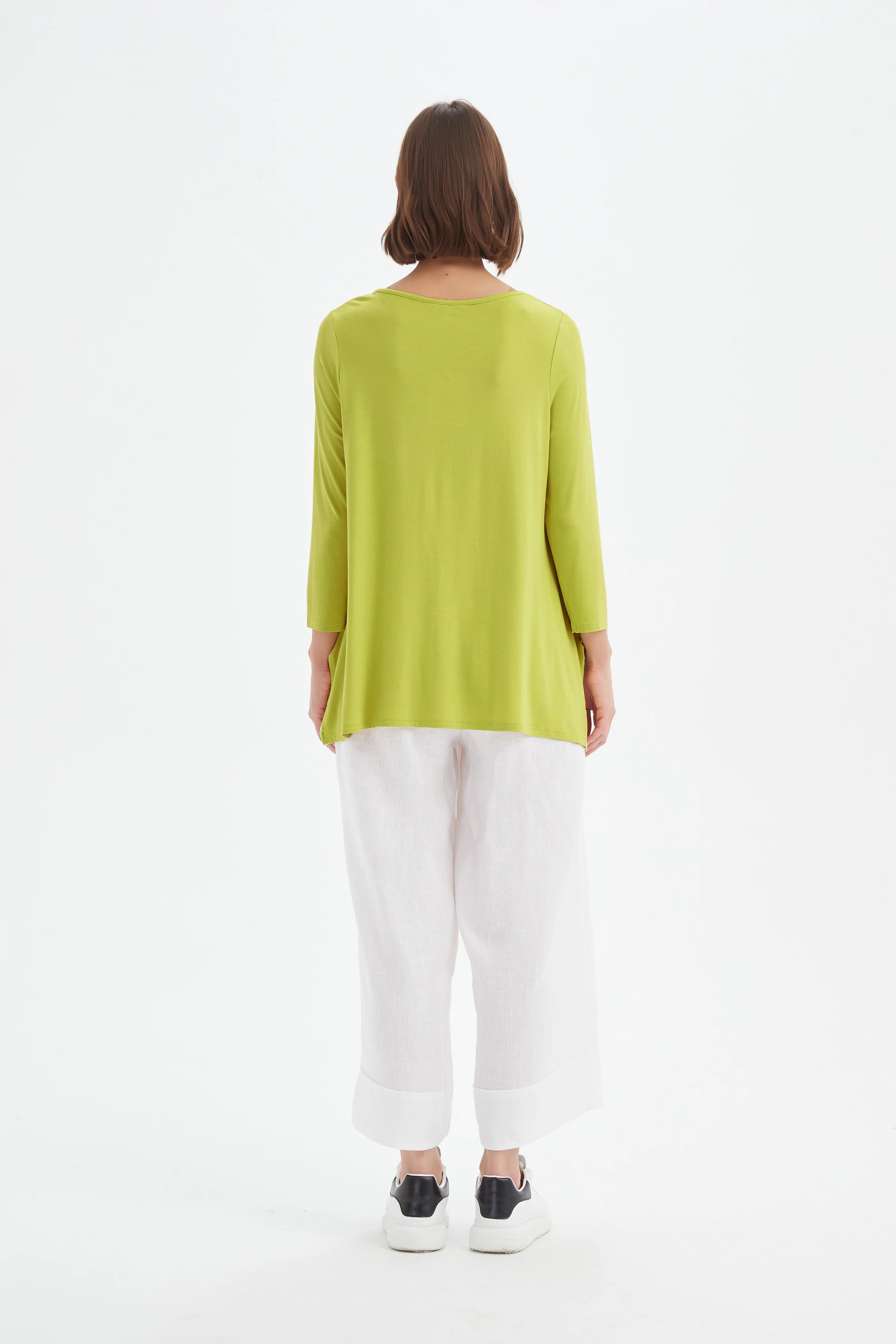 3/4 SLEEVE HANKY HEM TEE - Image 35
