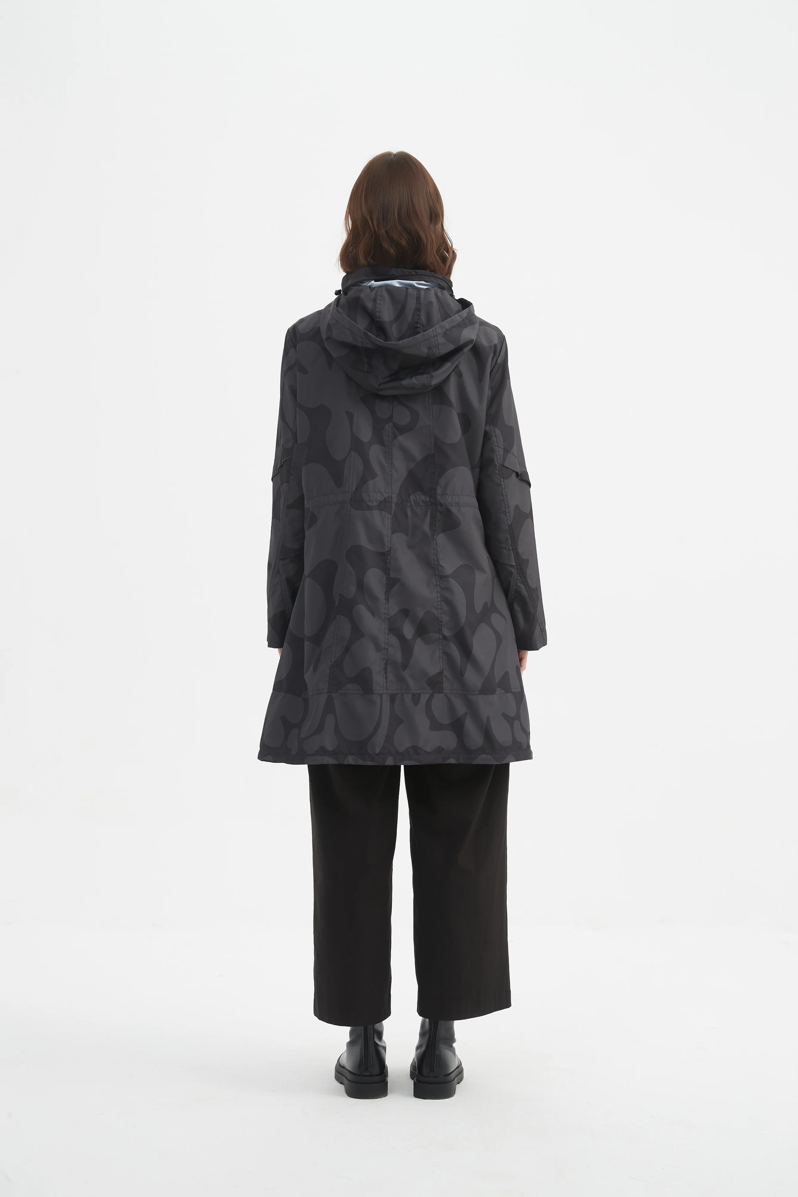 ADJUSTABLE WAIST PRINT PARKA - Image 15