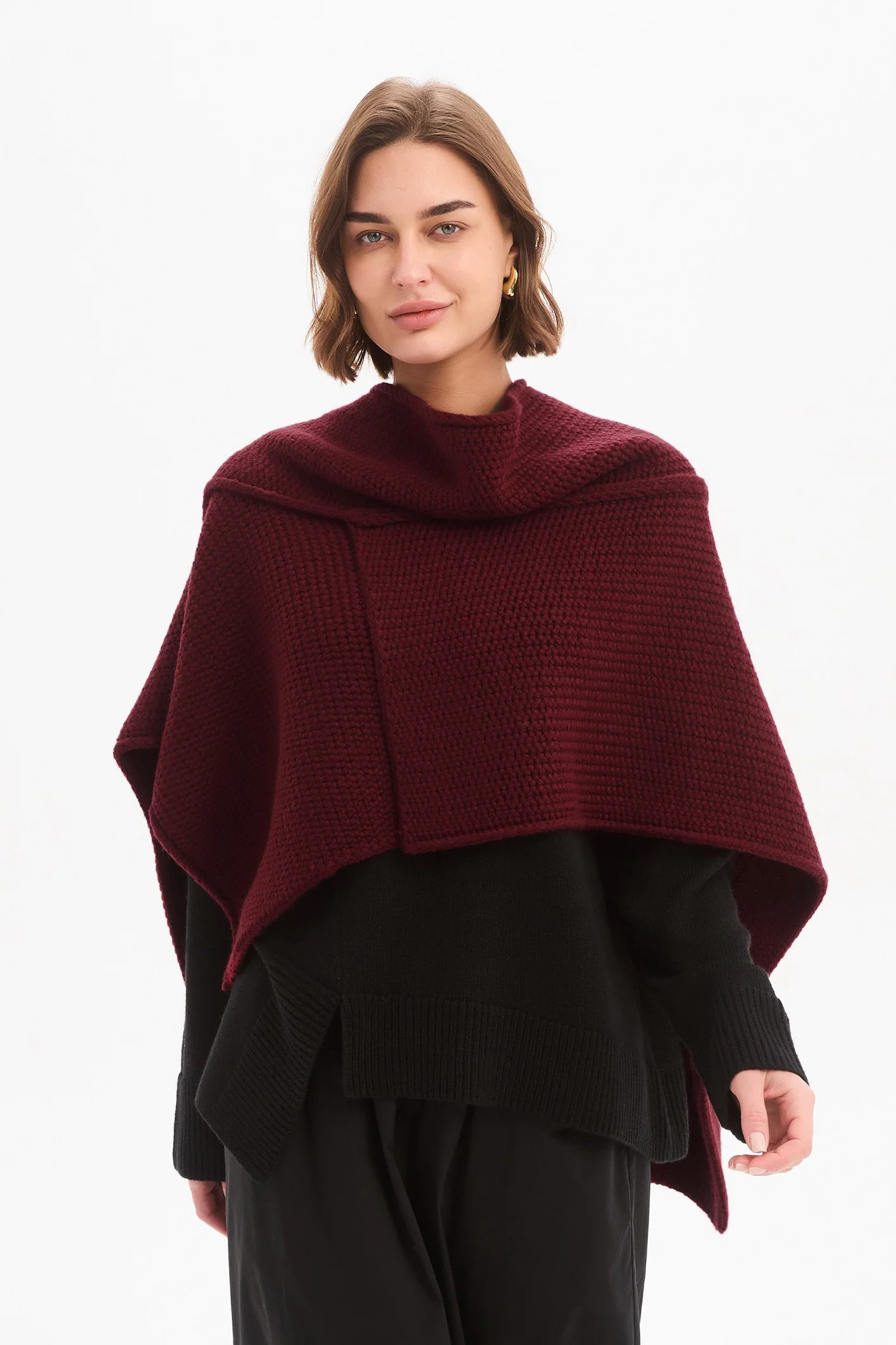 ASYMMETRIC WRAP KNIT - Image 32