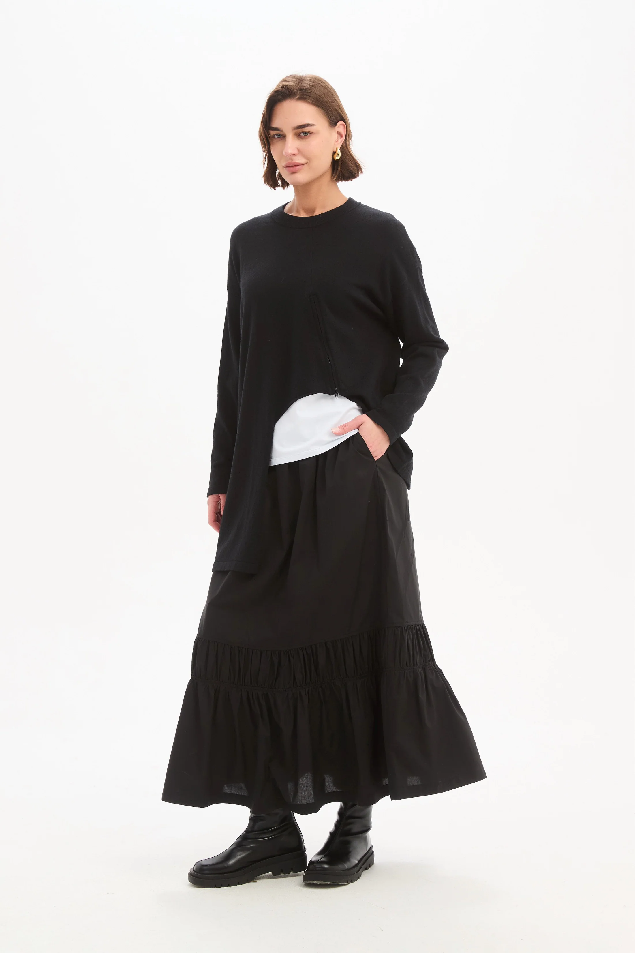 ASYMMETRIC ZIP DETAIL KNIT - Image 13