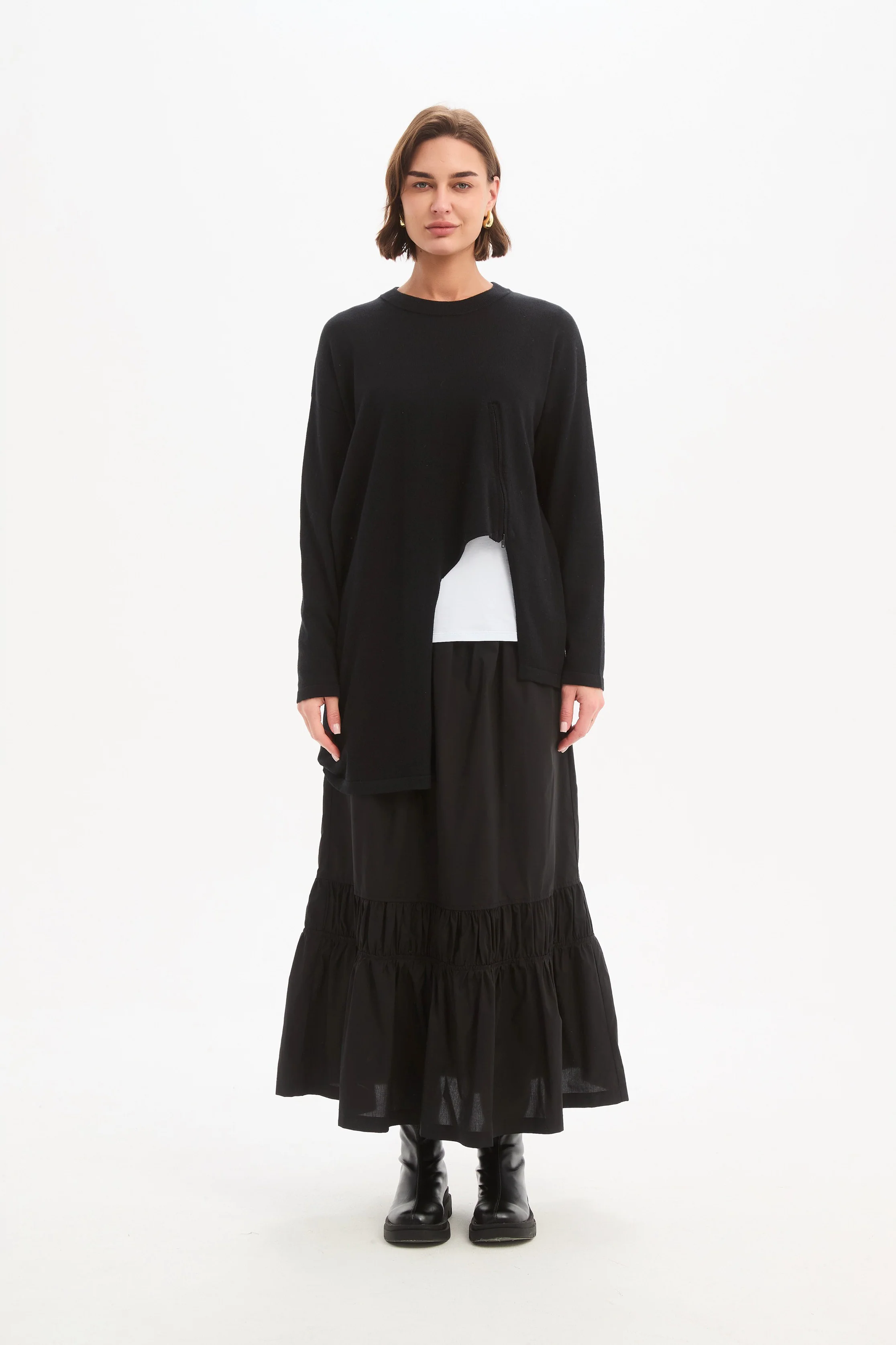 ASYMMETRIC ZIP DETAIL KNIT - Image 14