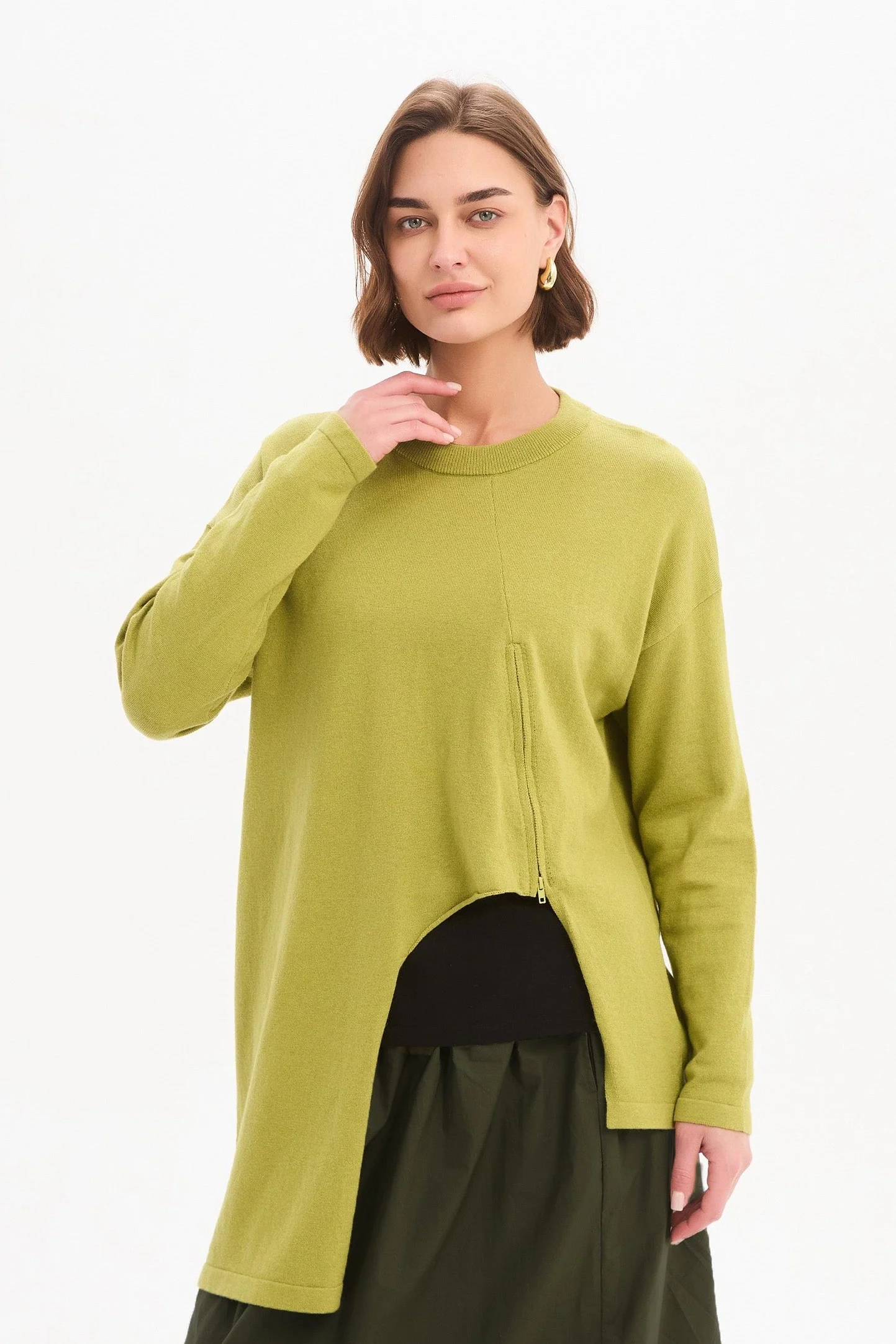 ASYMMETRIC ZIP DETAIL KNIT - Image 16