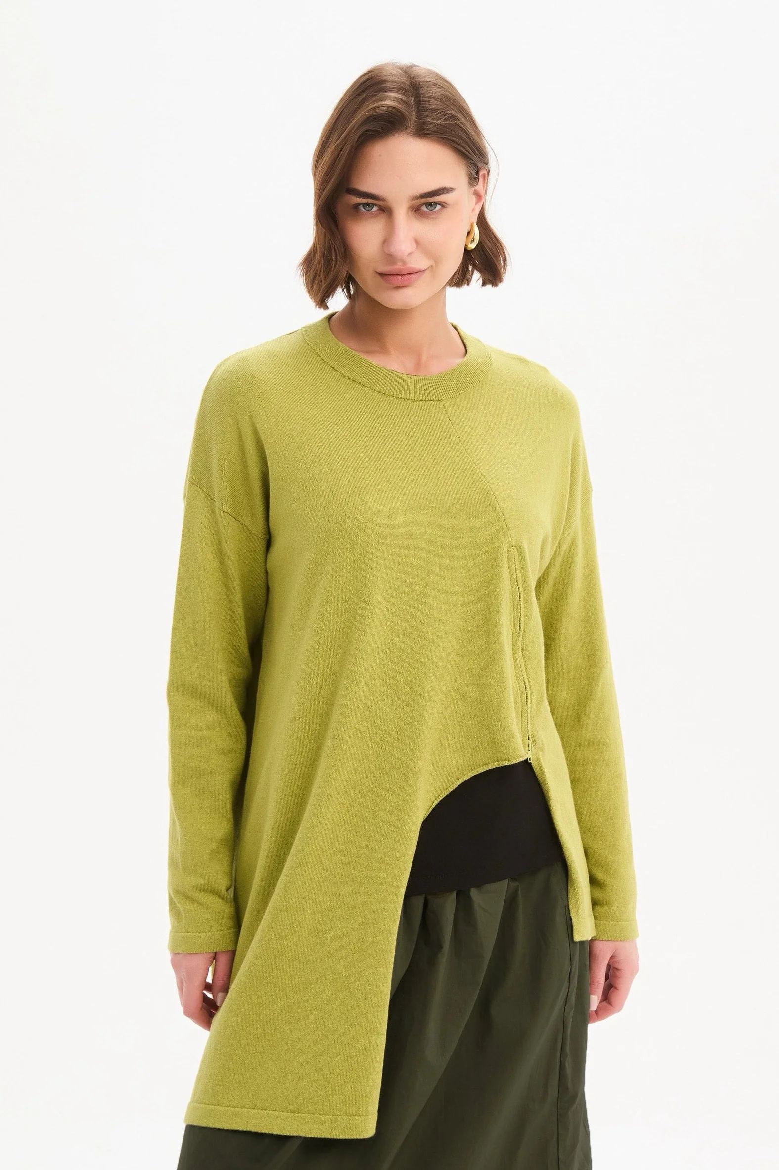 ASYMMETRIC ZIP DETAIL KNIT - Image 17