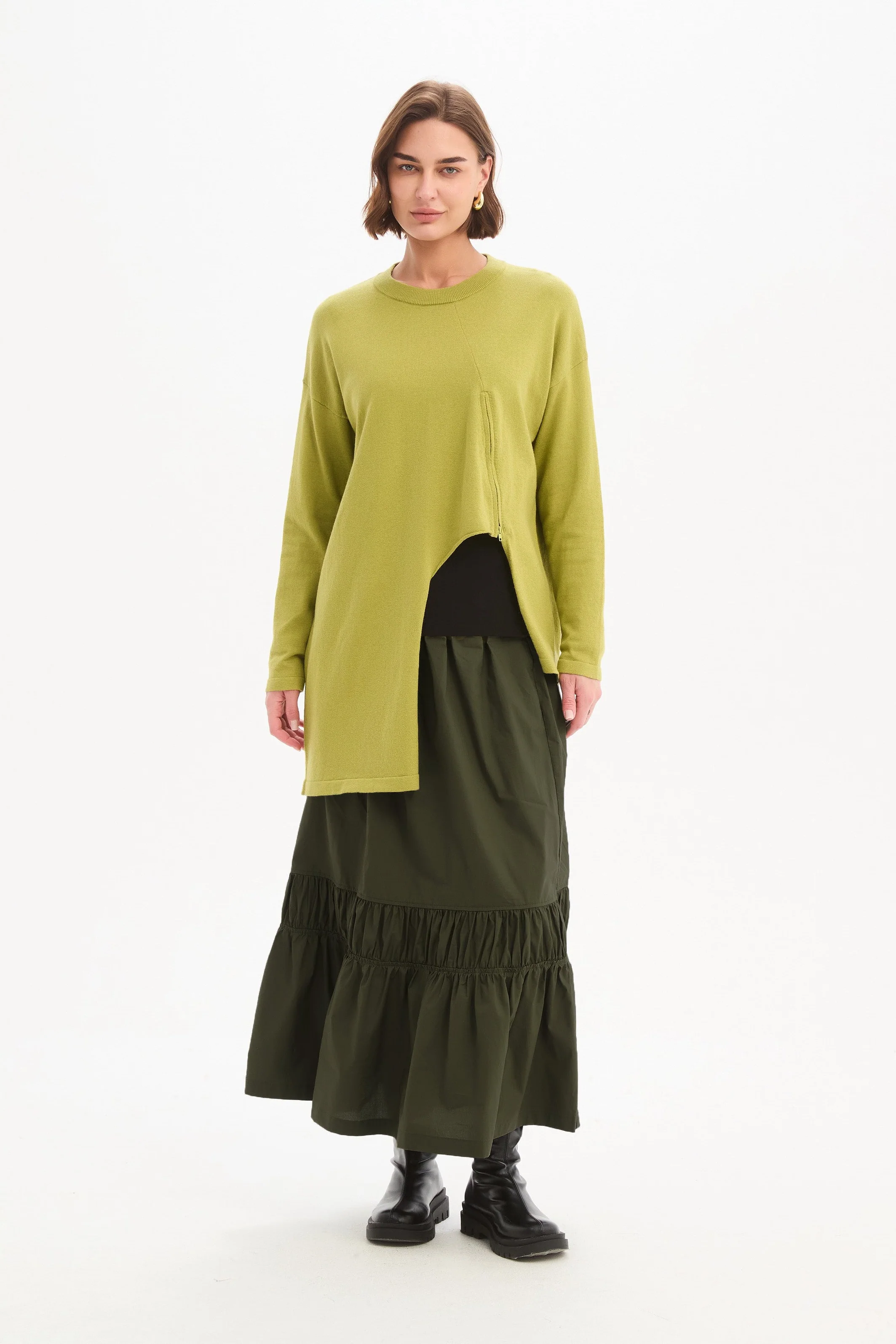 ASYMMETRIC ZIP DETAIL KNIT - Image 18