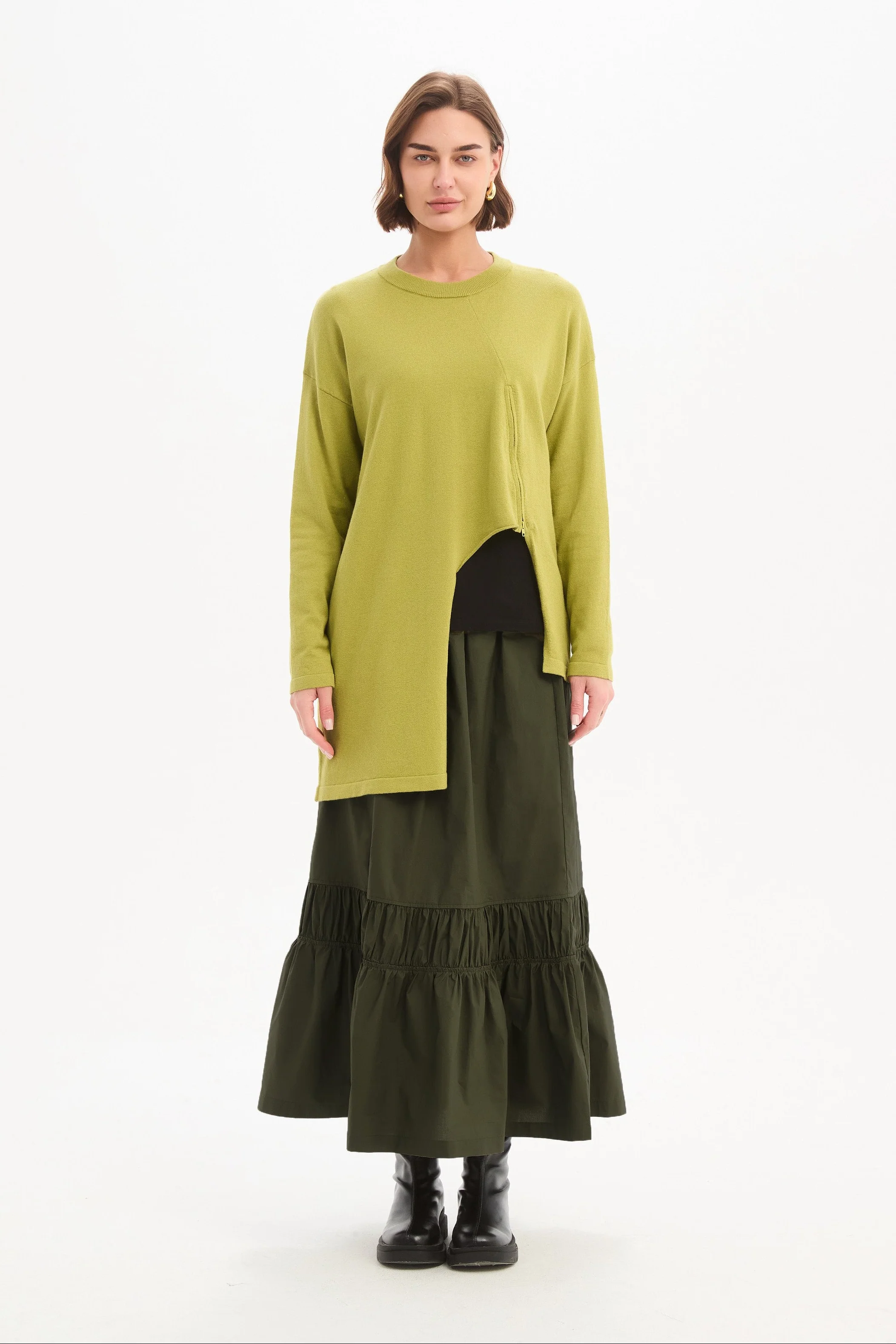 ASYMMETRIC ZIP DETAIL KNIT - Image 19