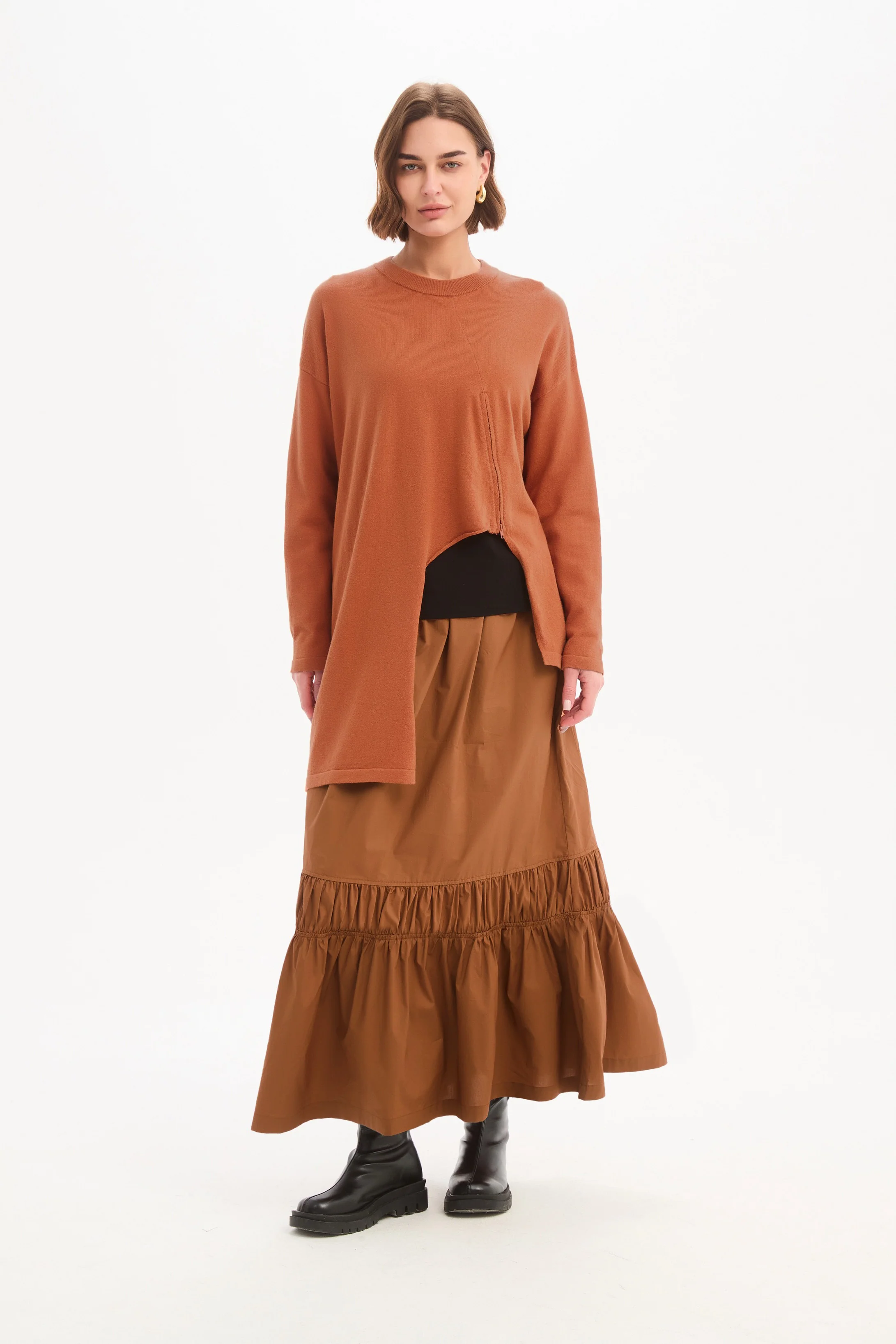 ASYMMETRIC ZIP DETAIL KNIT - Image 3