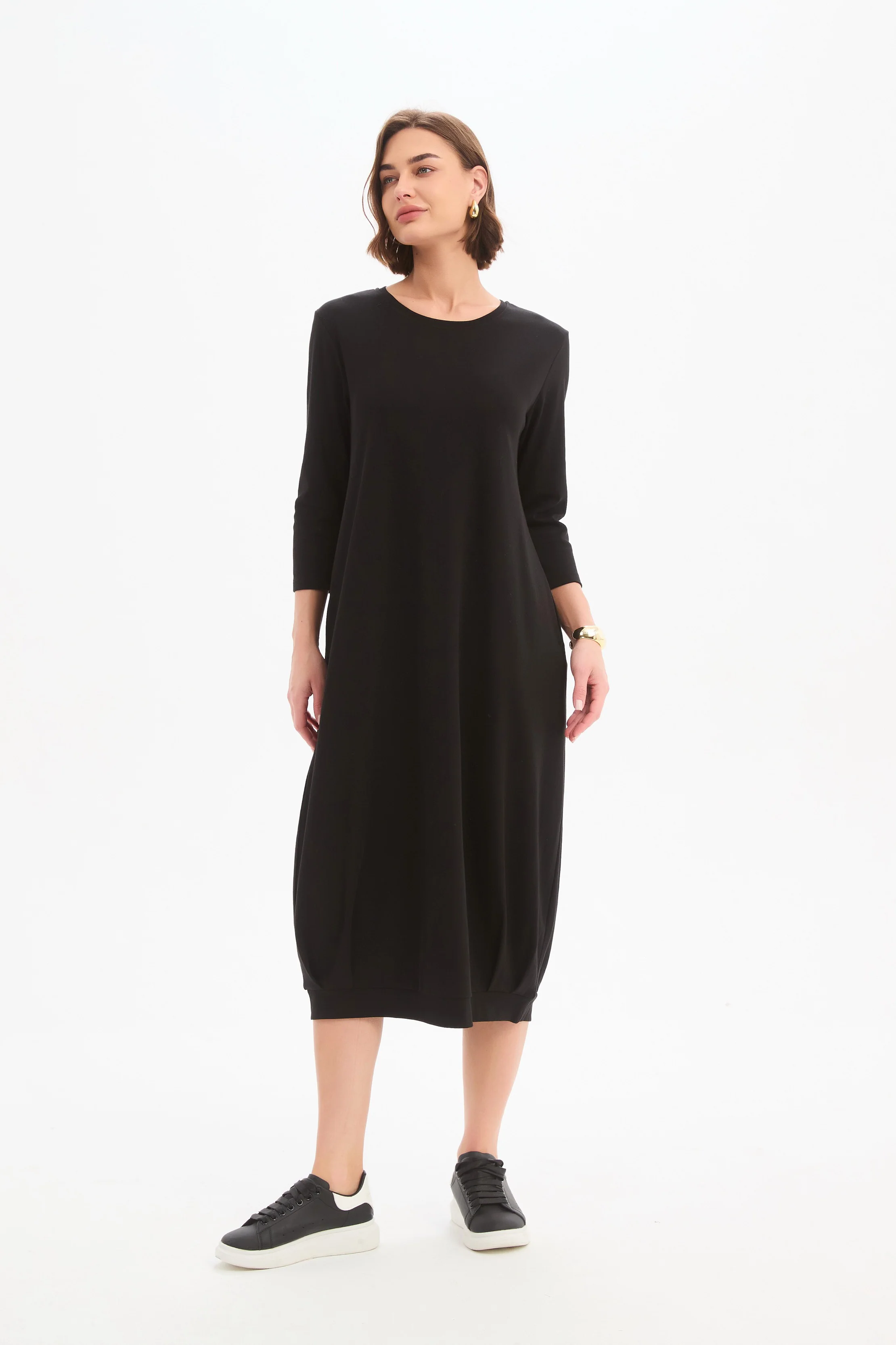 BANDED HEM JERSEY DRESS - Image 12
