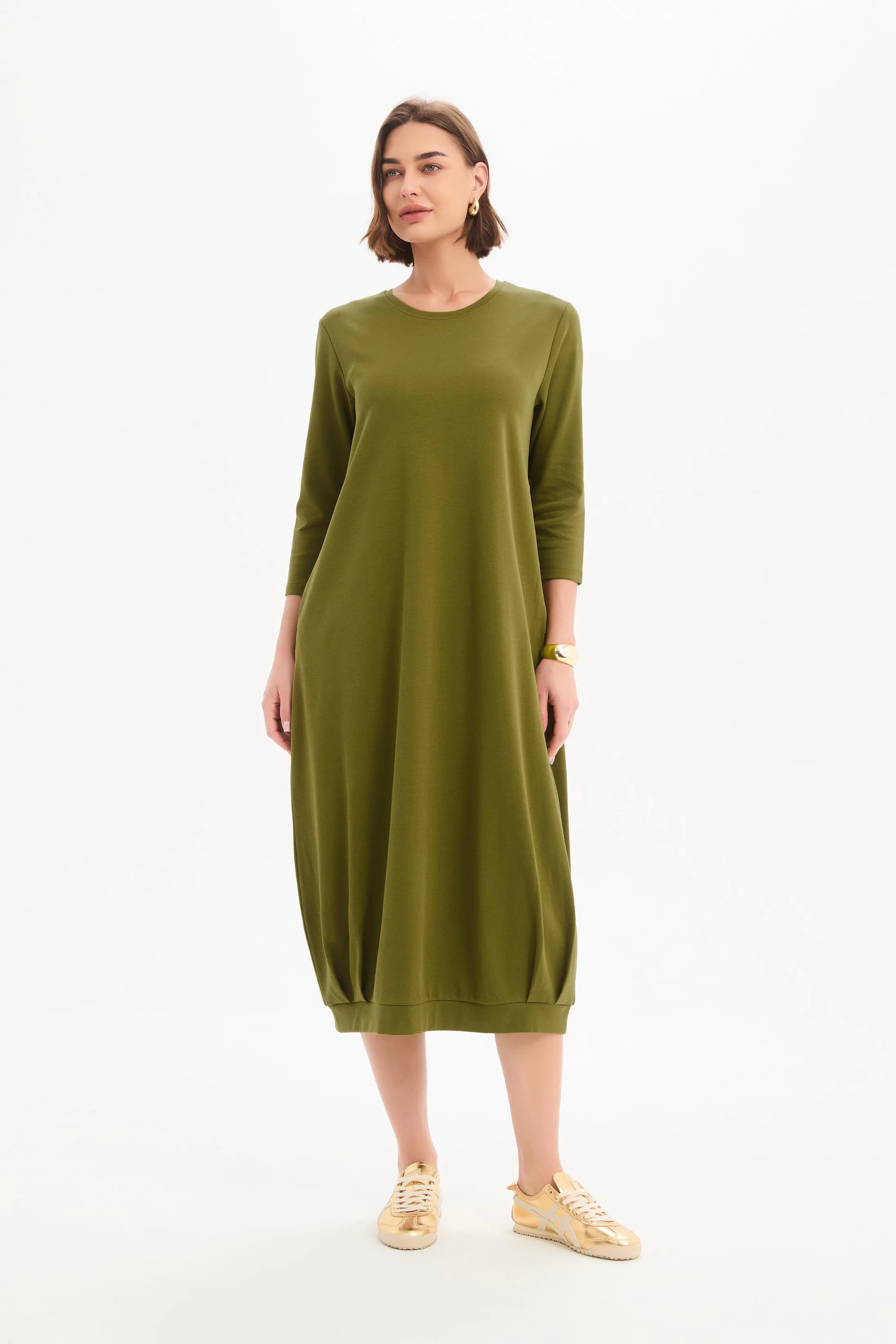 BANDED HEM JERSEY DRESS - Image 16