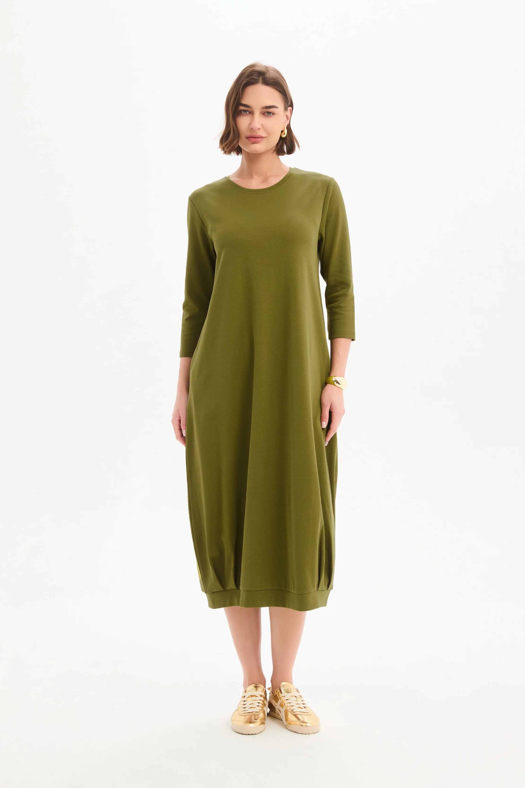 BANDED HEM JERSEY DRESS - Image 17