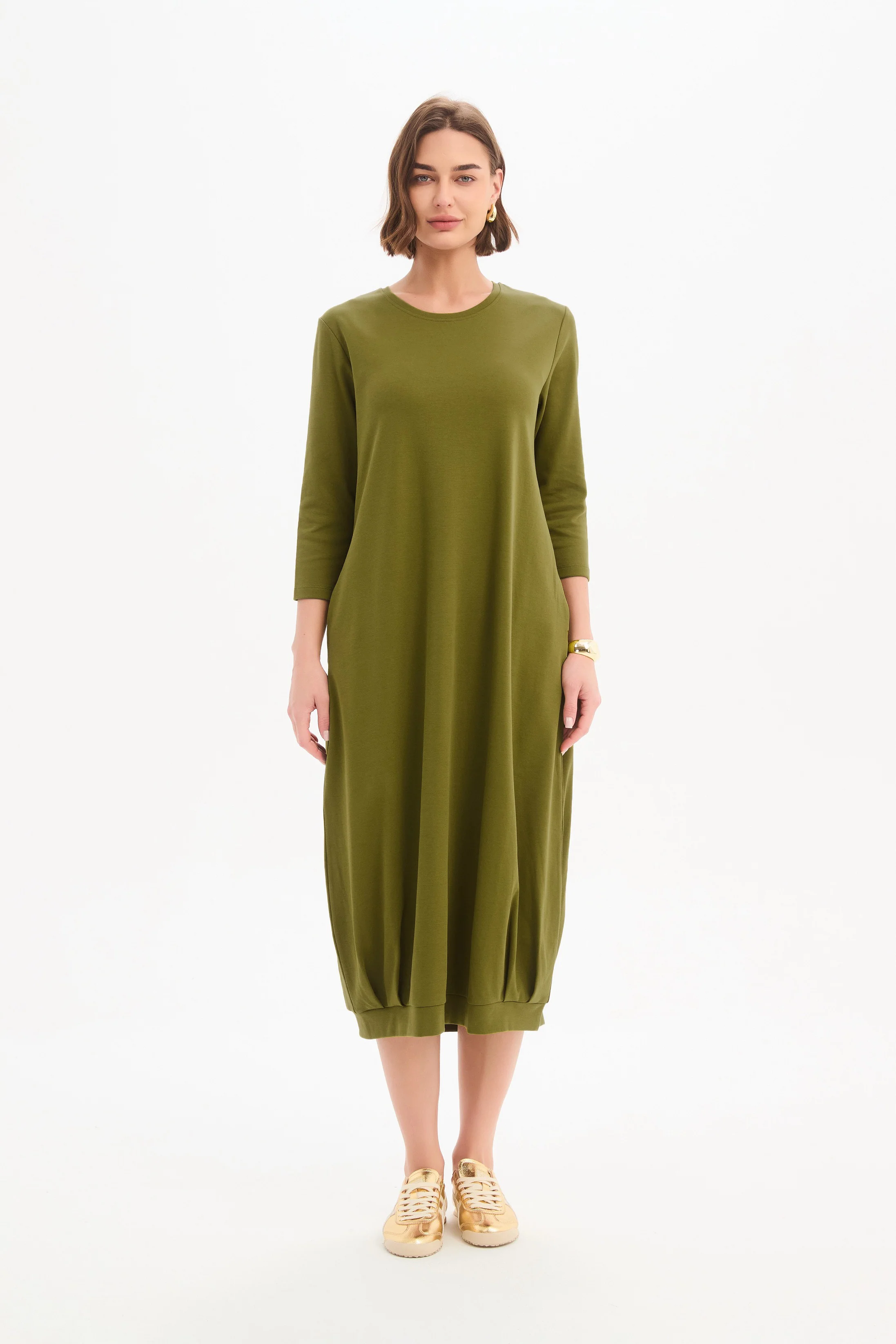 BANDED HEM JERSEY DRESS - Image 19
