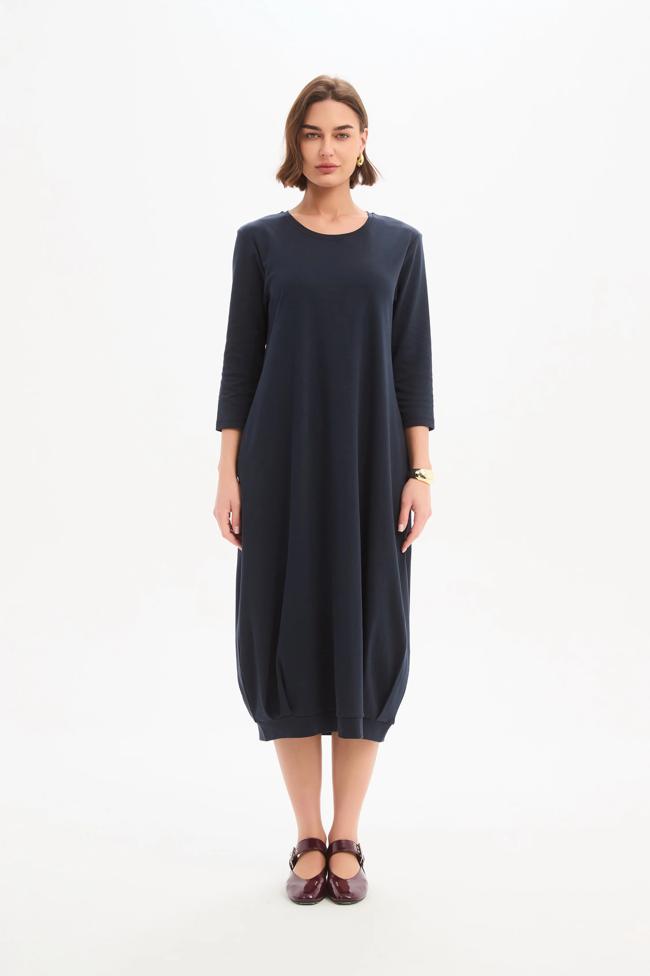 BANDED HEM JERSEY DRESS - Image 4