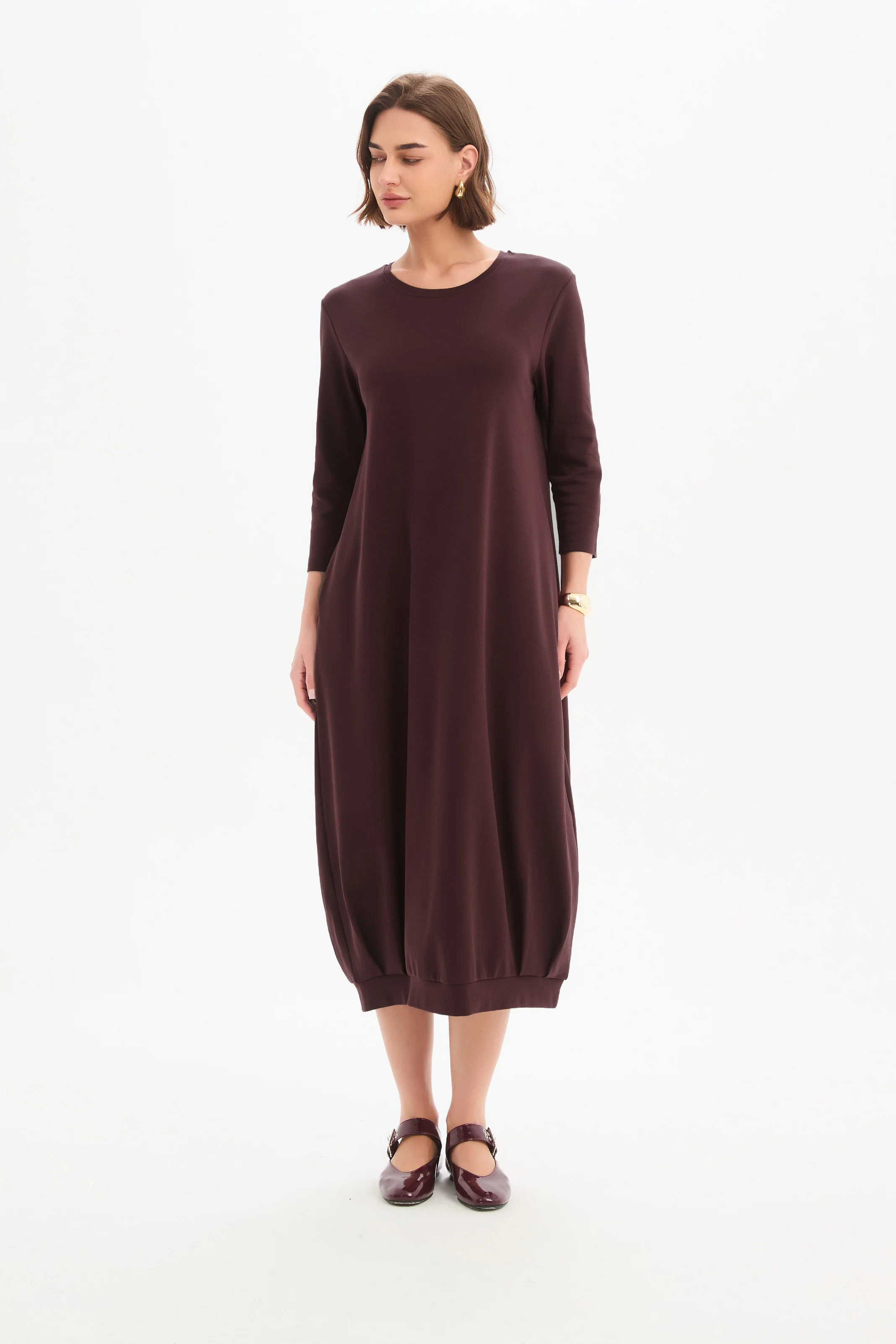BANDED HEM JERSEY DRESS - Image 6