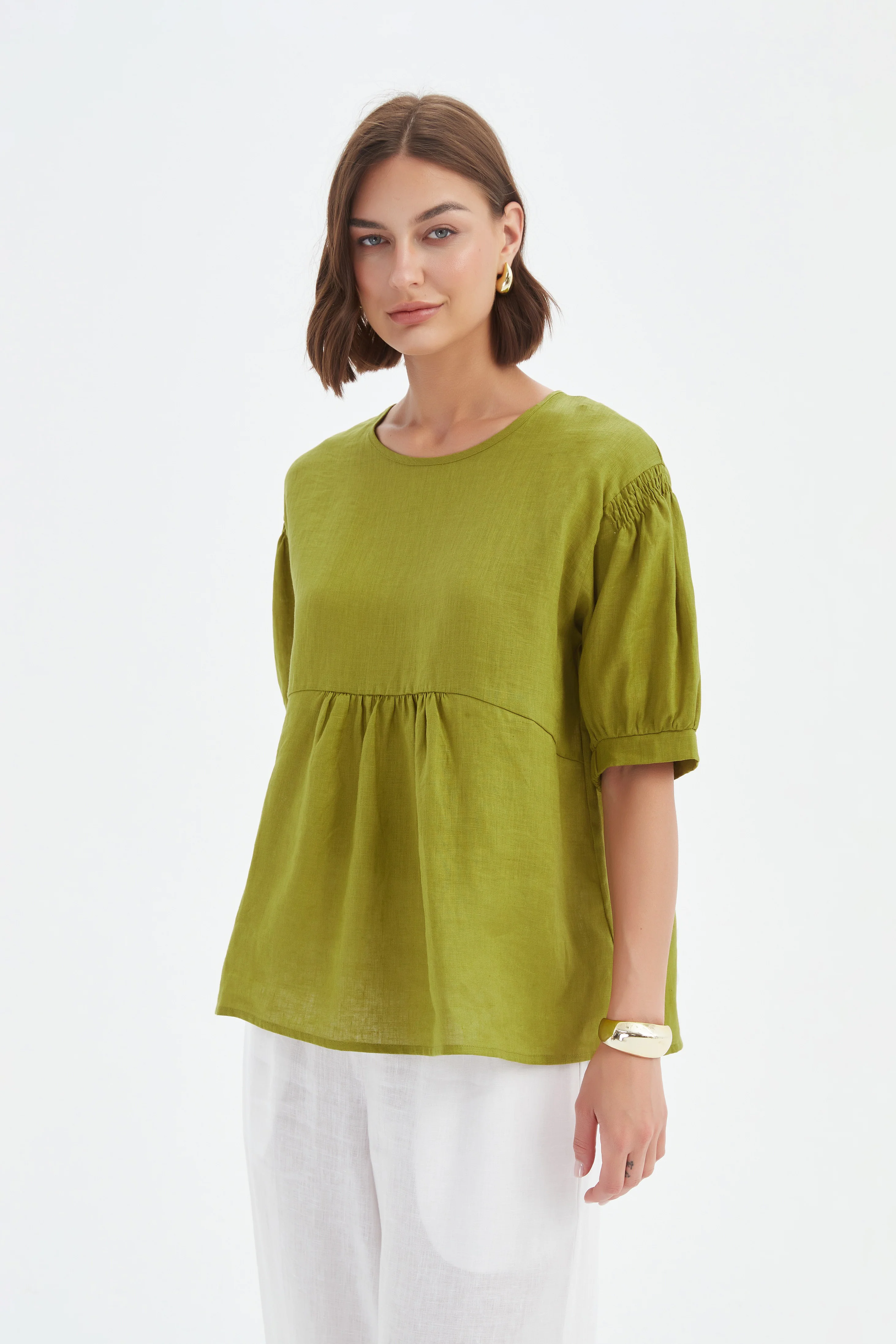 BISHOP SLEEVE SHIRRING TOP - Image 22