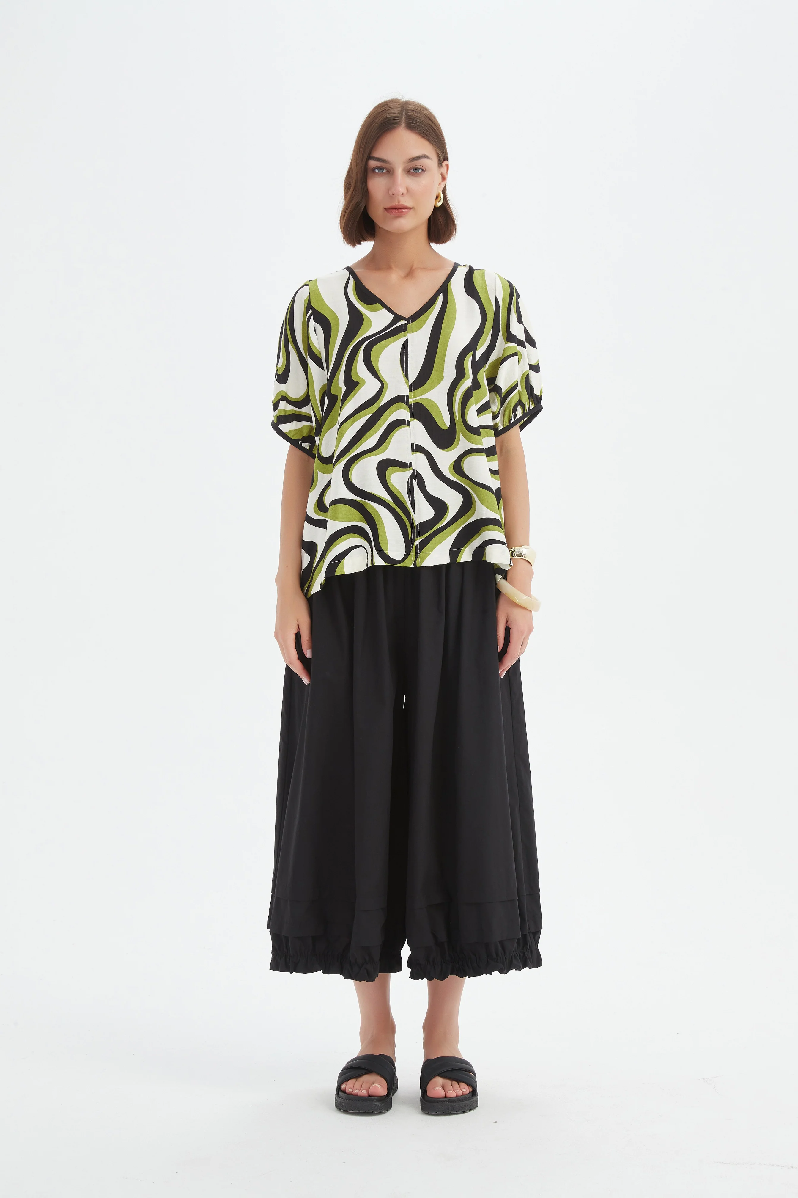BISHOP SLEEVE SWIRL TOP - Image 11