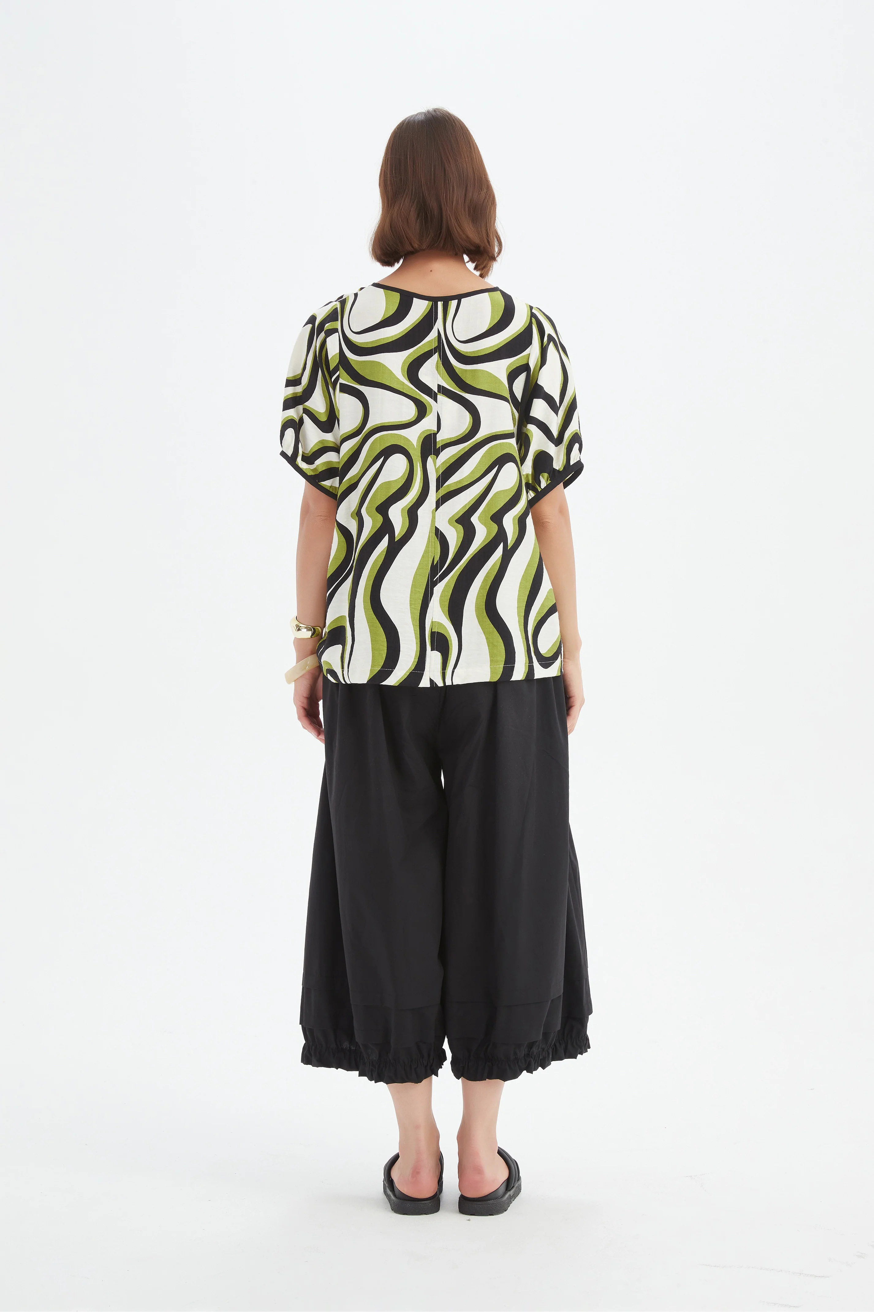 BISHOP SLEEVE SWIRL TOP - Image 12