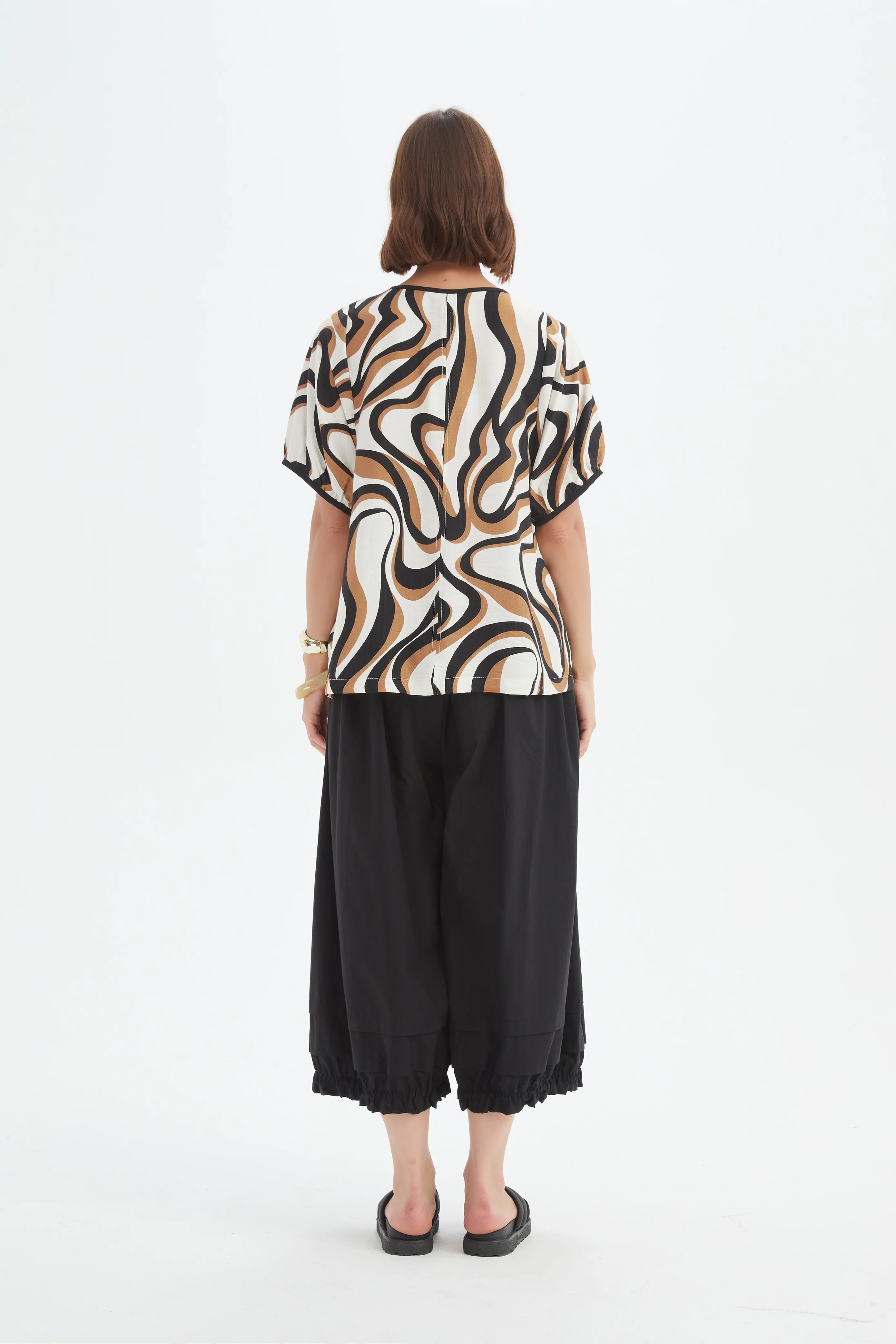 BISHOP SLEEVE SWIRL TOP - Image 5