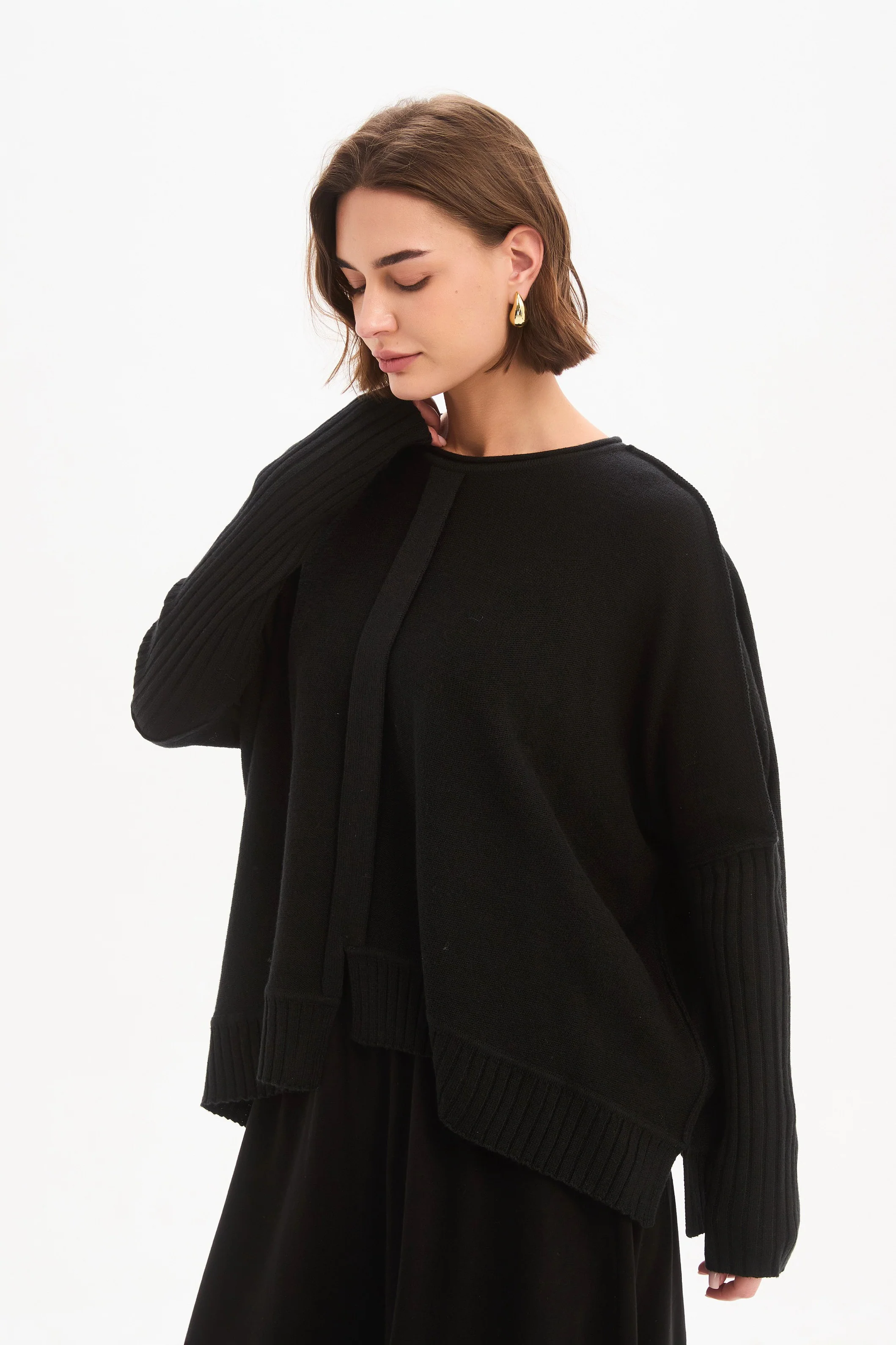 BOXY RIB SLEEVE KNIT - Image 15