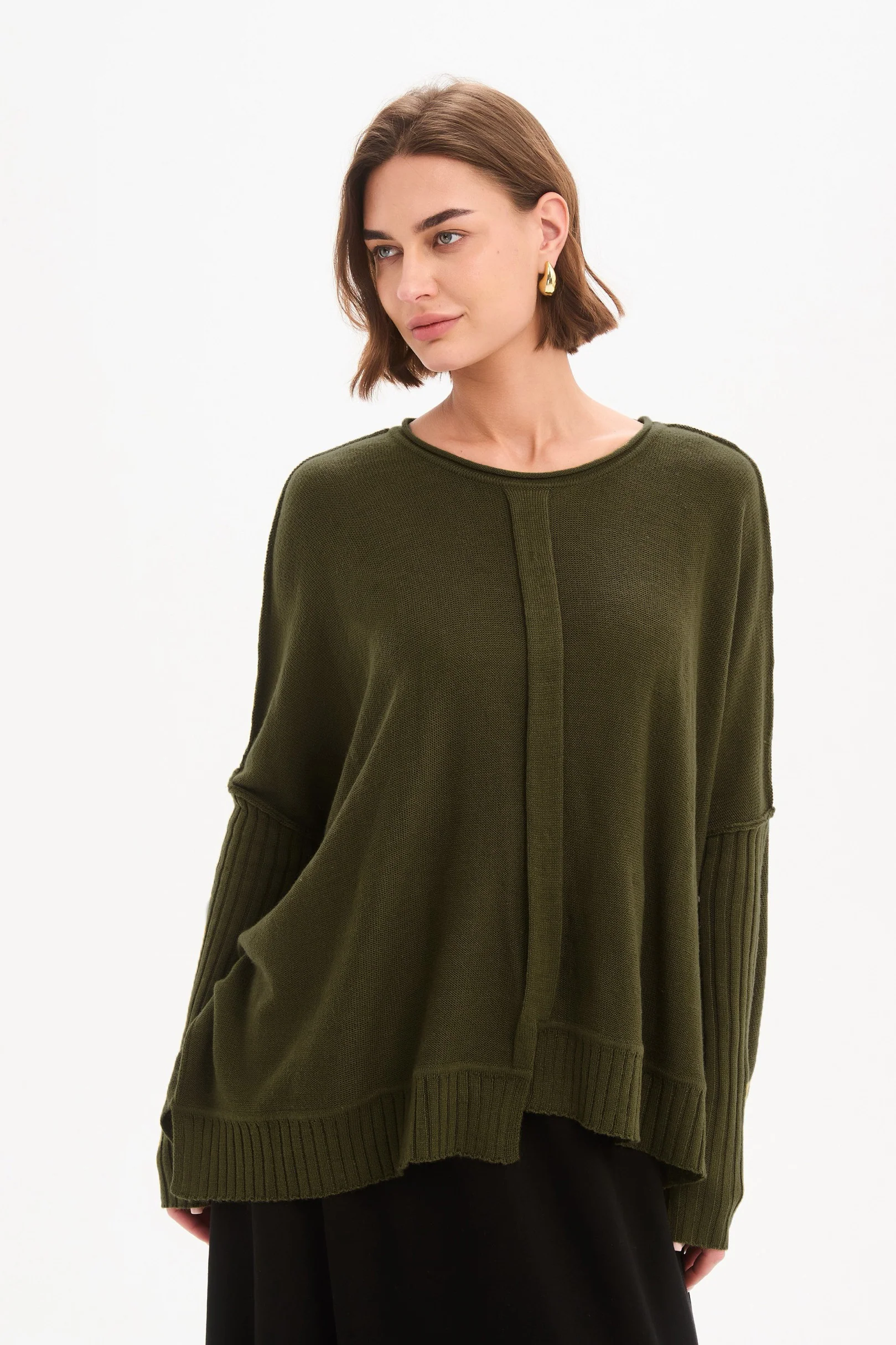 BOXY RIB SLEEVE KNIT - Image 25