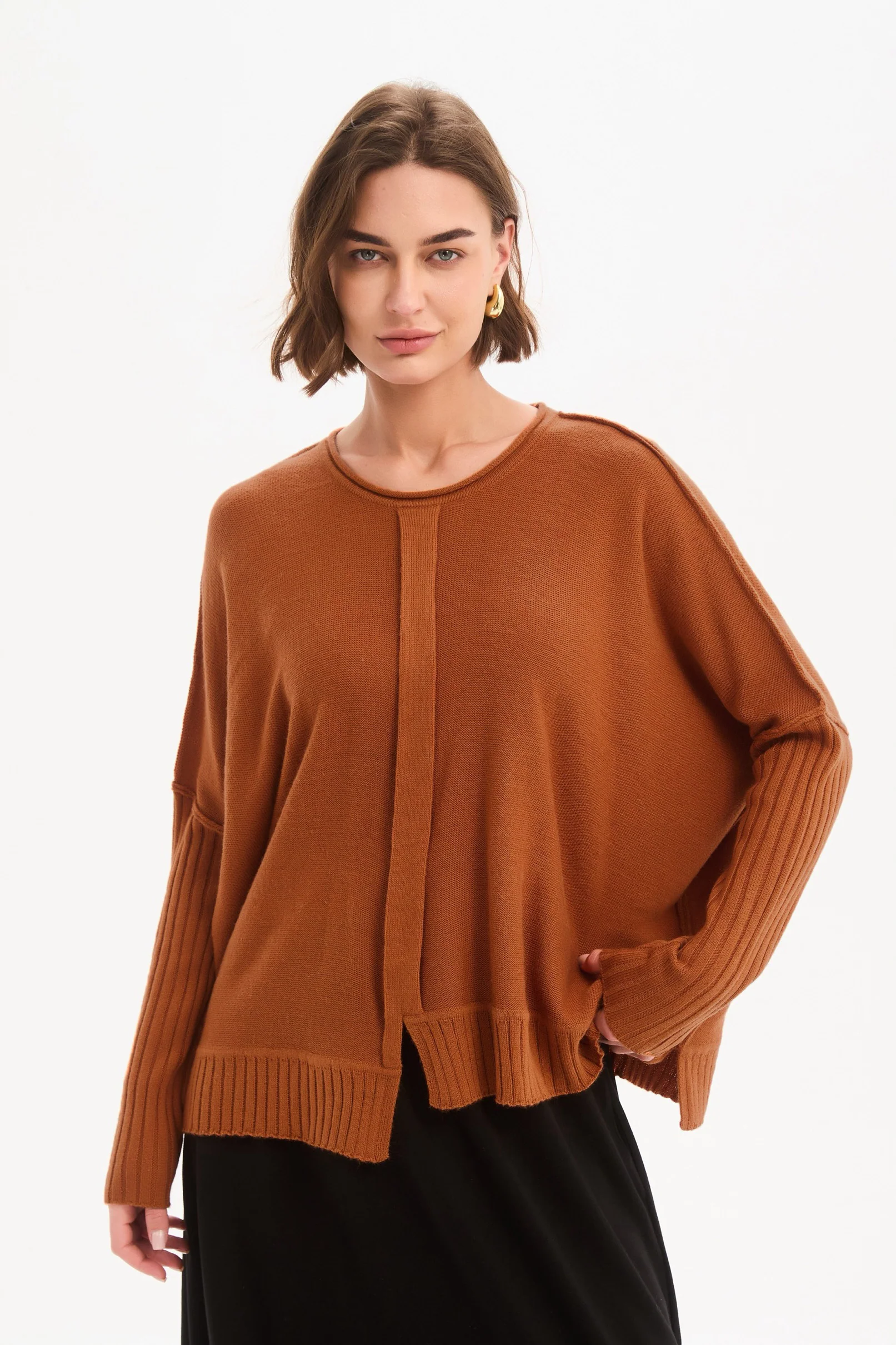 BOXY RIB SLEEVE KNIT - Image 4