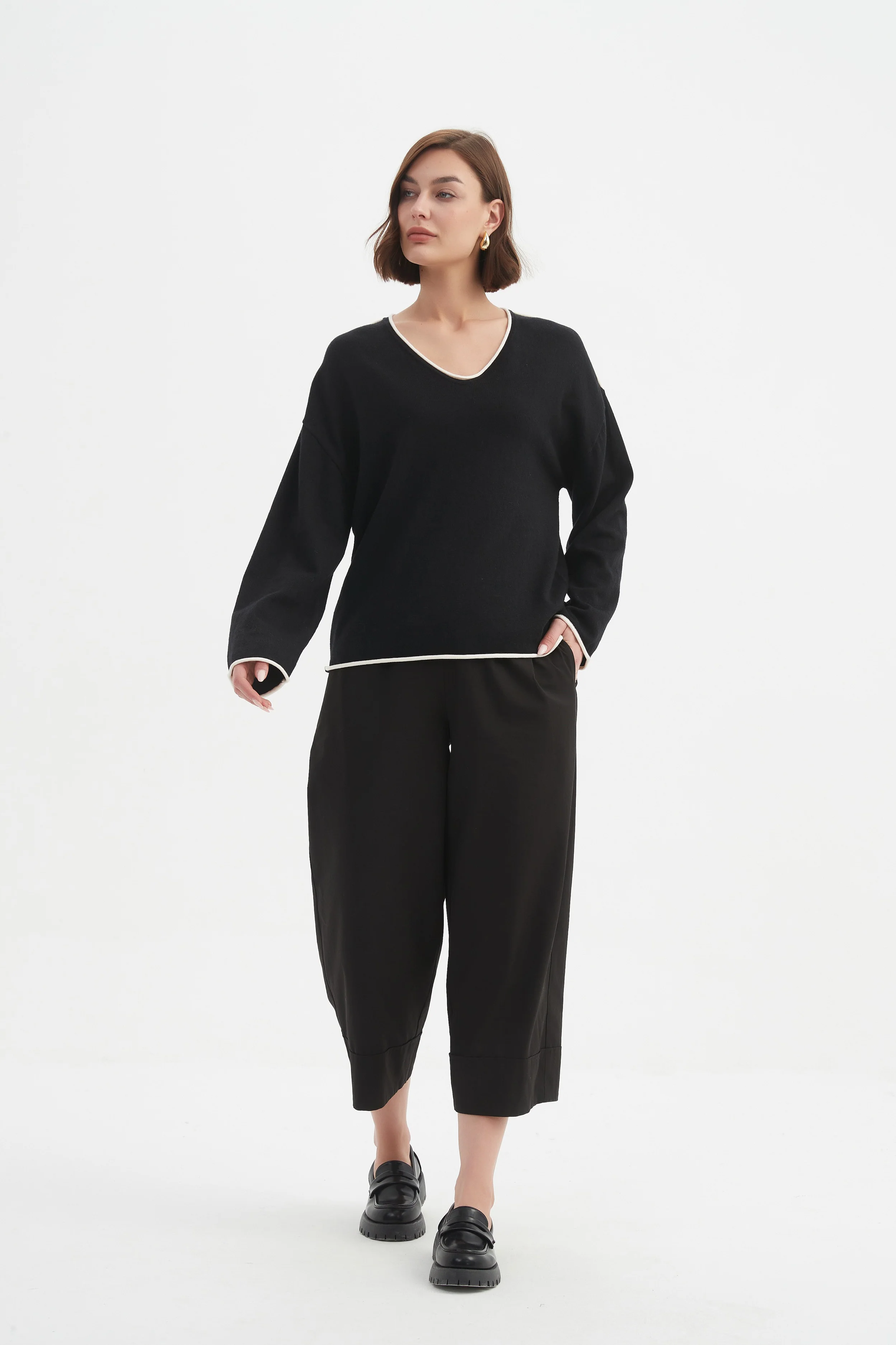 CONTRAST TRIM KNIT - Image 3