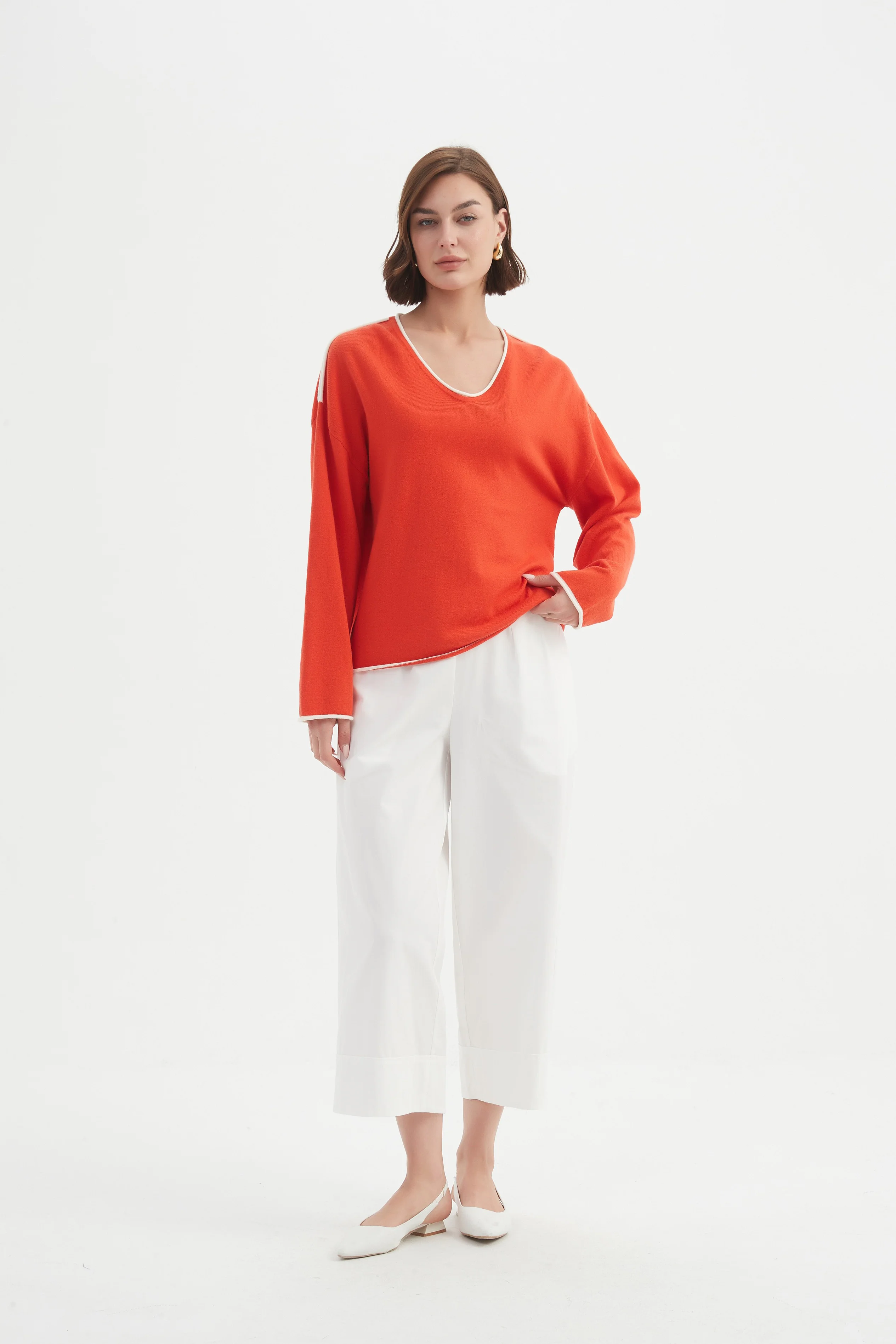 CONTRAST TRIM KNIT - Image 8