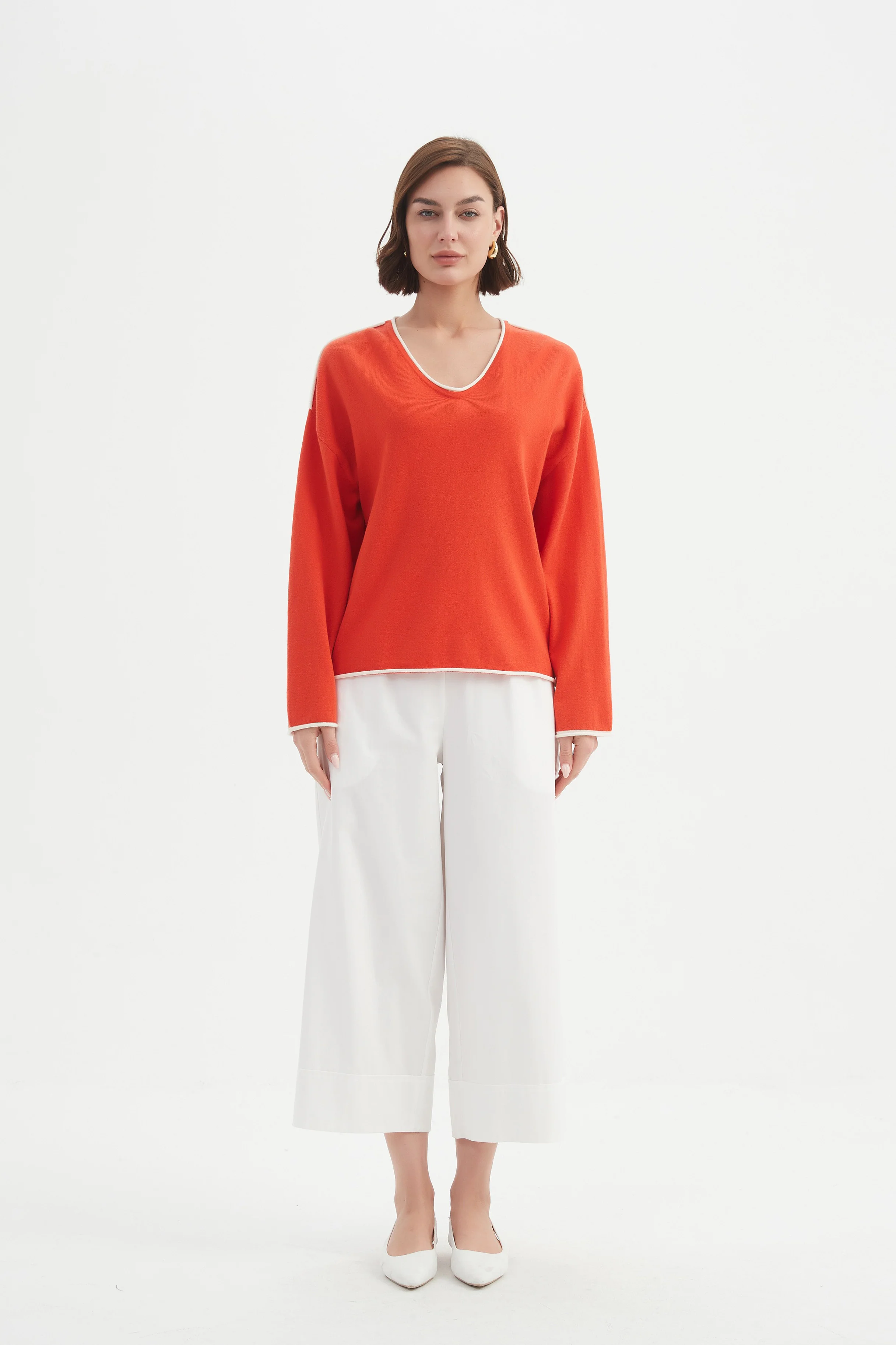 CONTRAST TRIM KNIT - Image 9