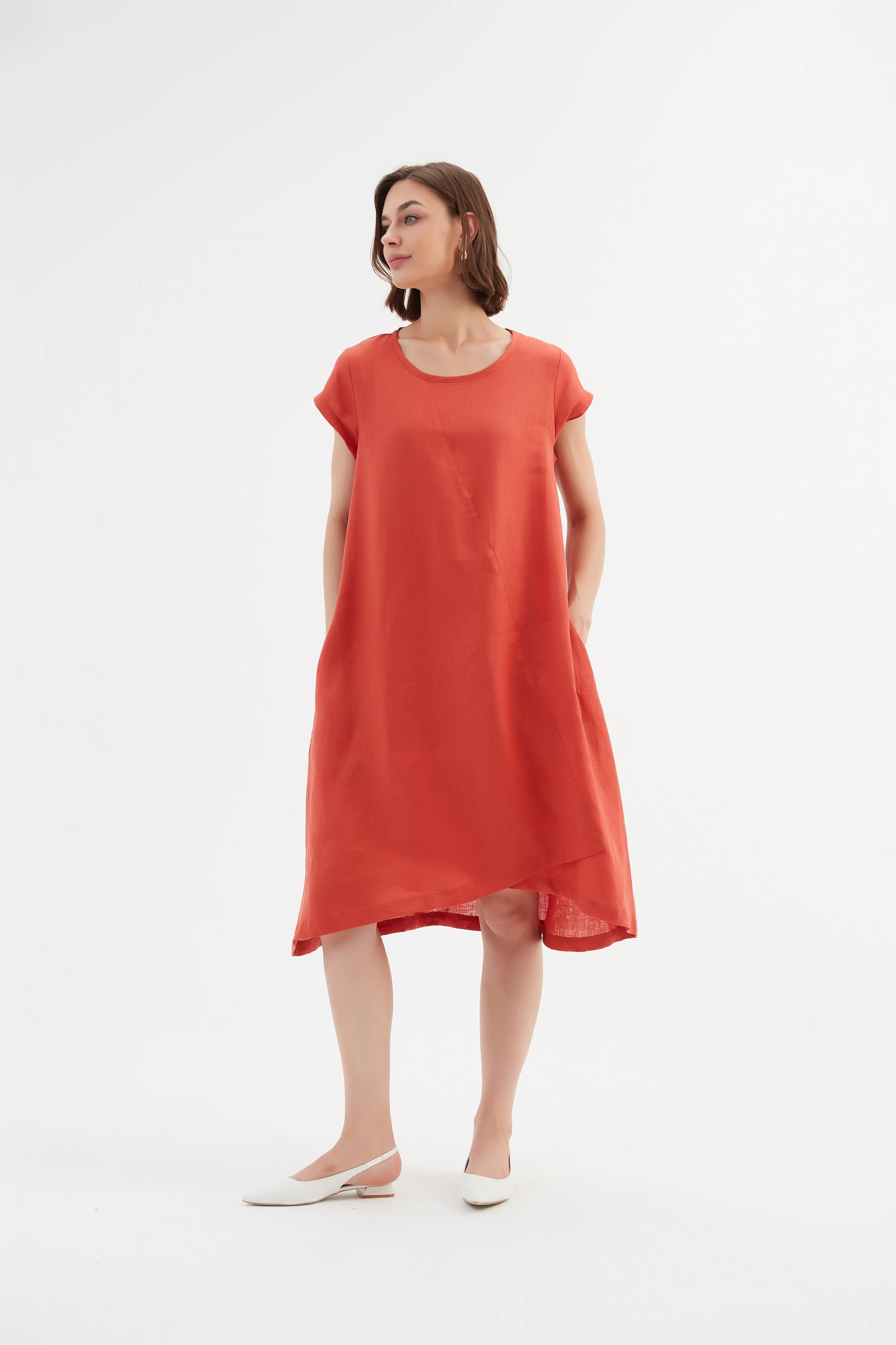 CROSS FRONT DETAIL DRESS - Image 12