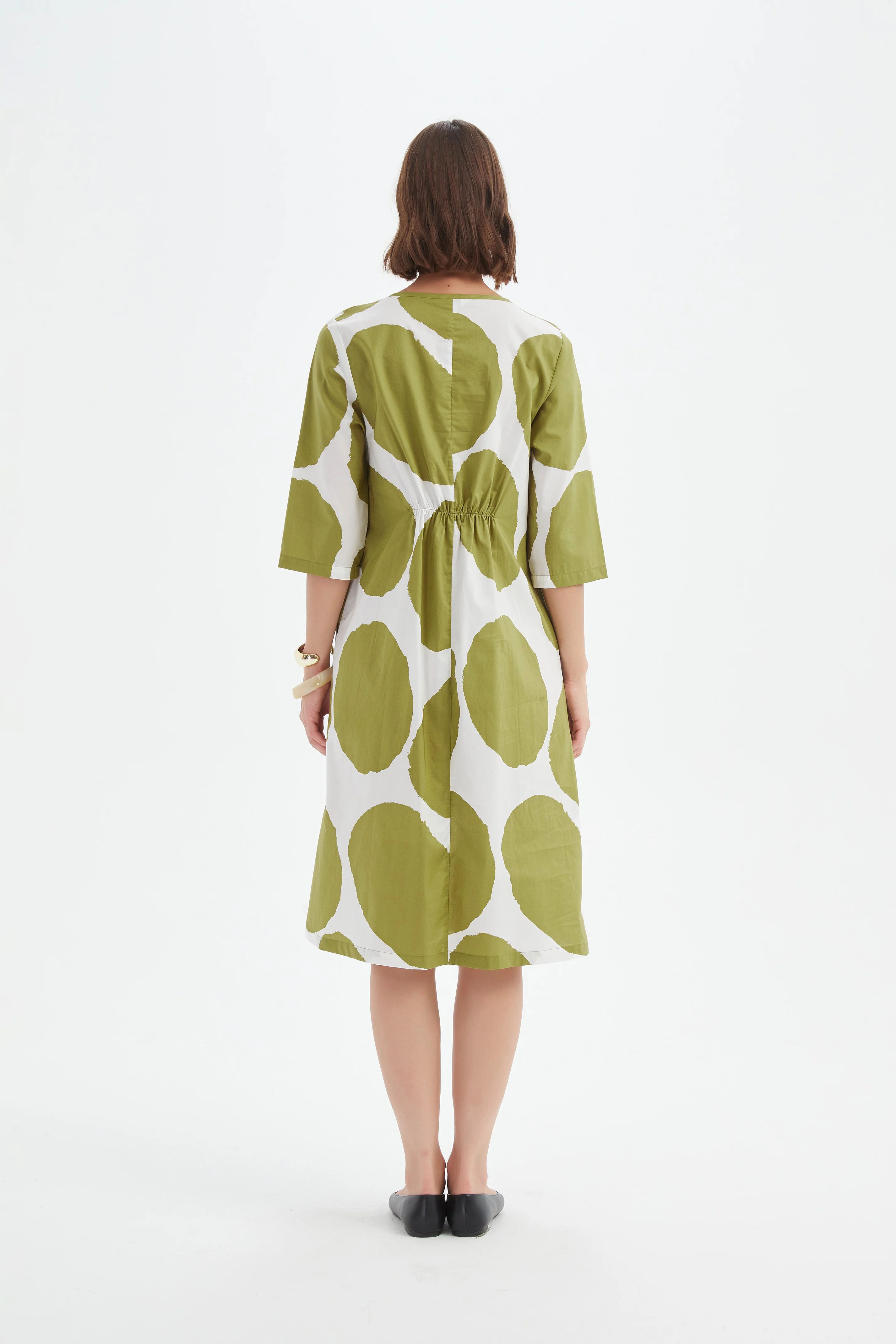 CURVE SEAM POPLIN DRESS - Image 11