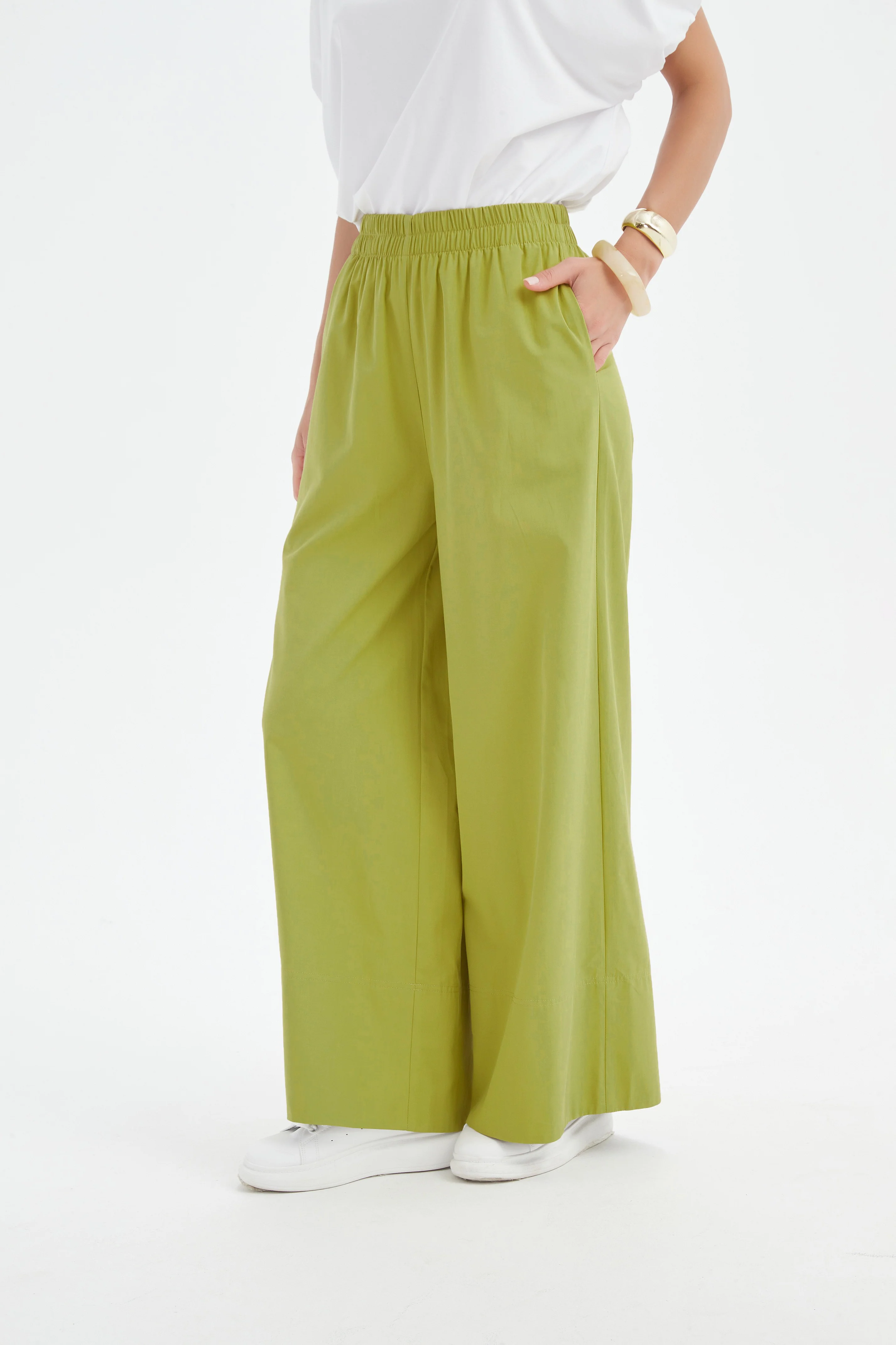 DEEP CUFF PALAZZO PANT - Image 6