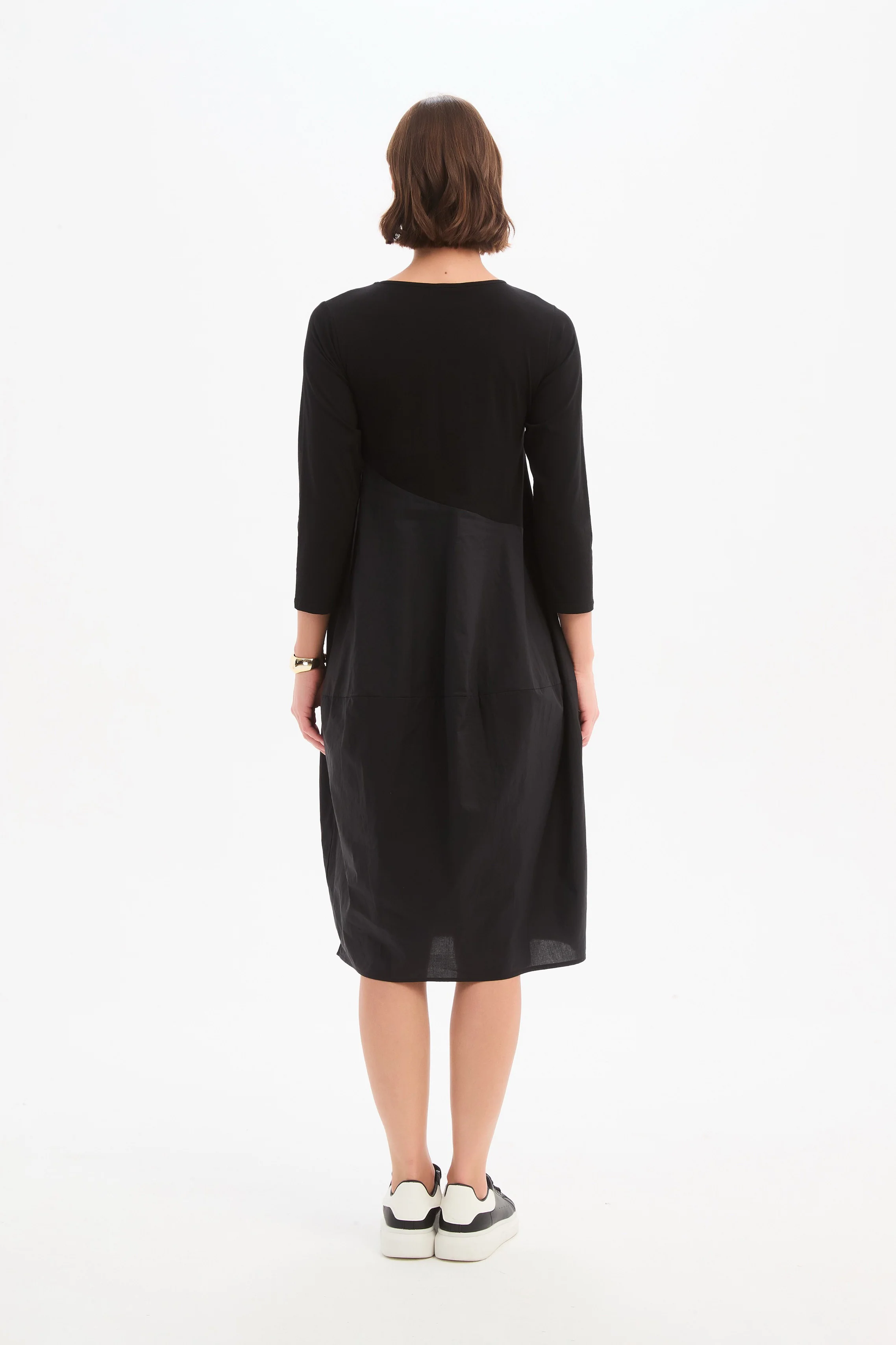 DIAGONAL SEAM COMBI DRESS - Image 10