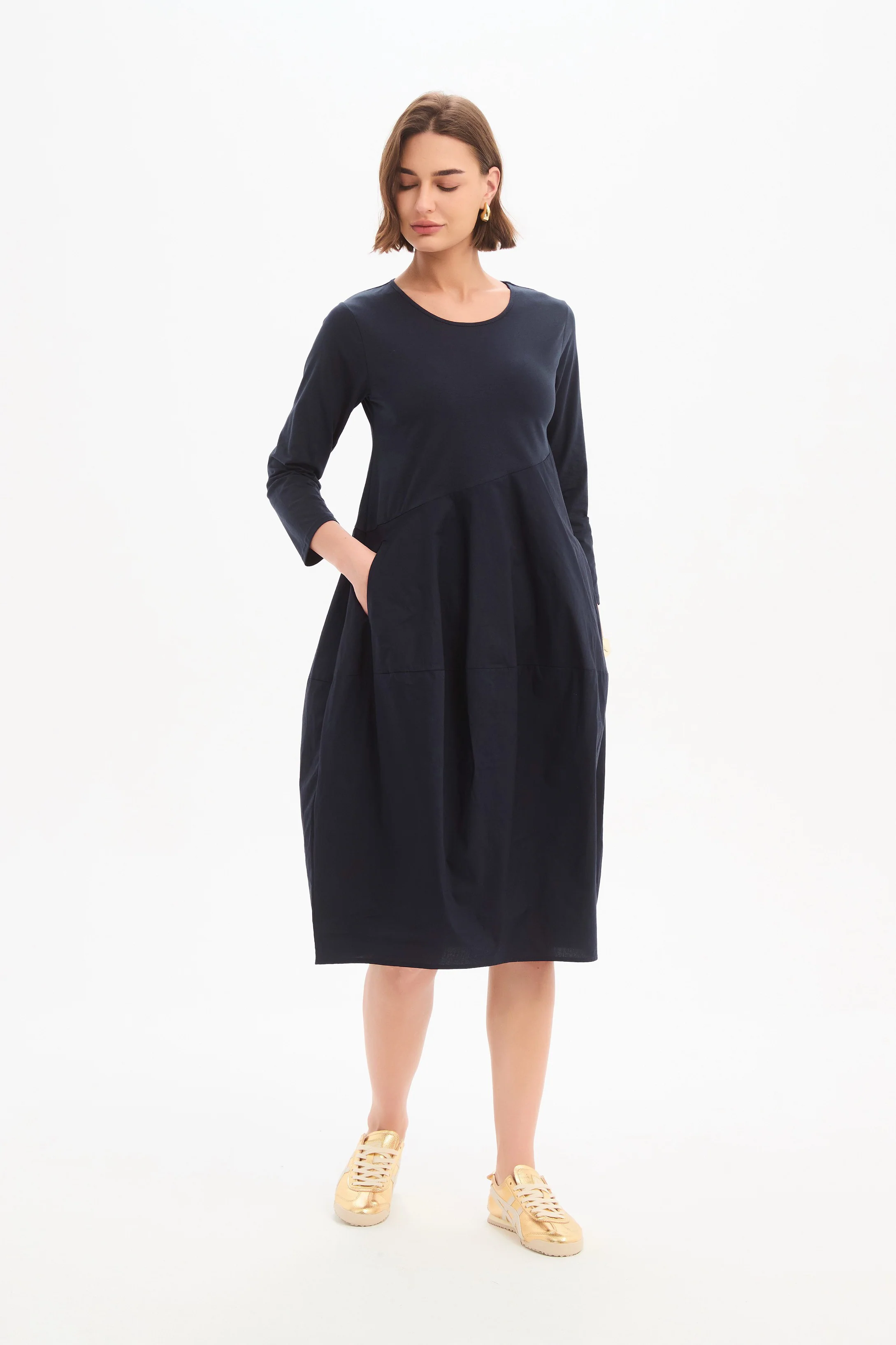 DIAGONAL SEAM COMBI DRESS - Image 12