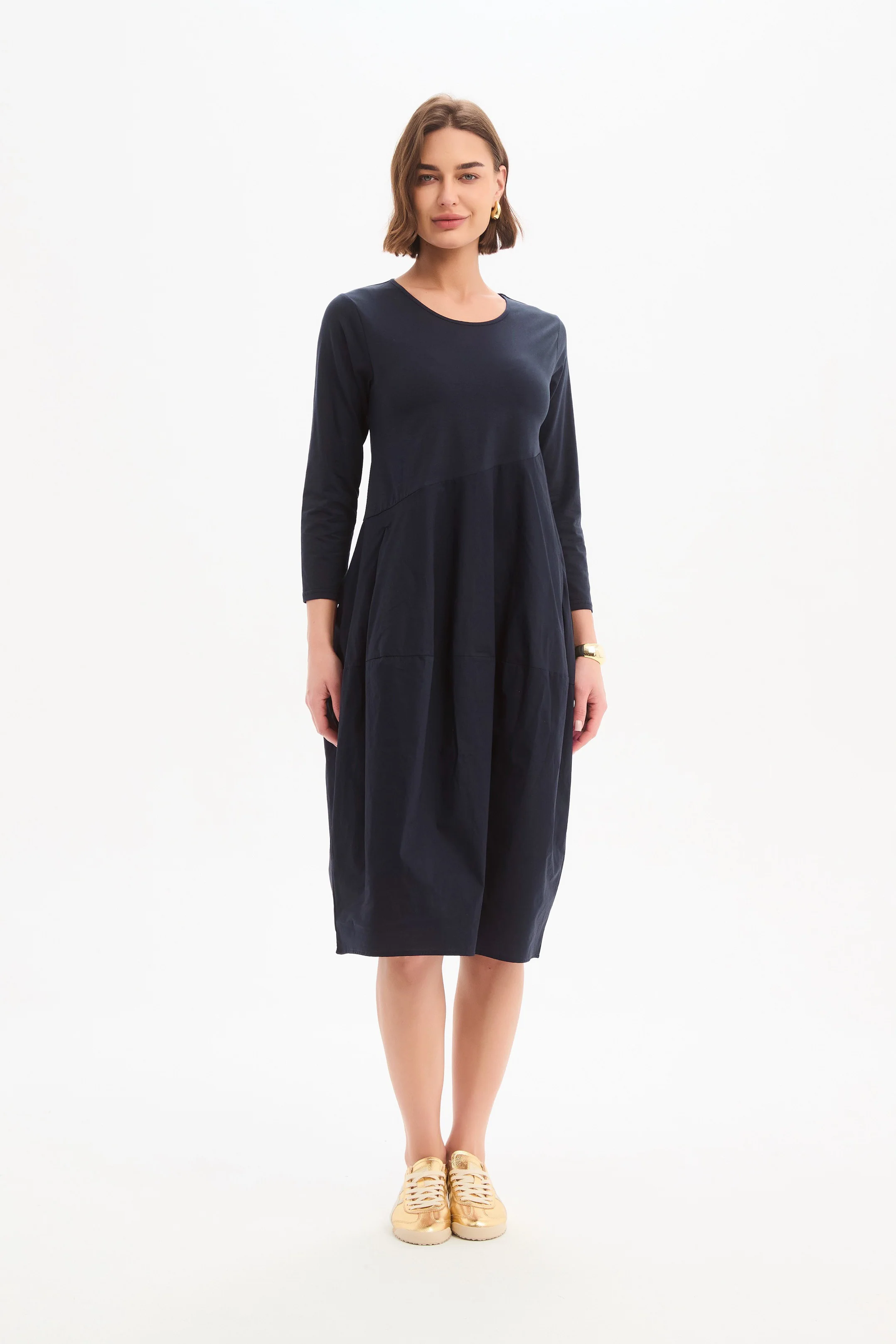 DIAGONAL SEAM COMBI DRESS - Image 14