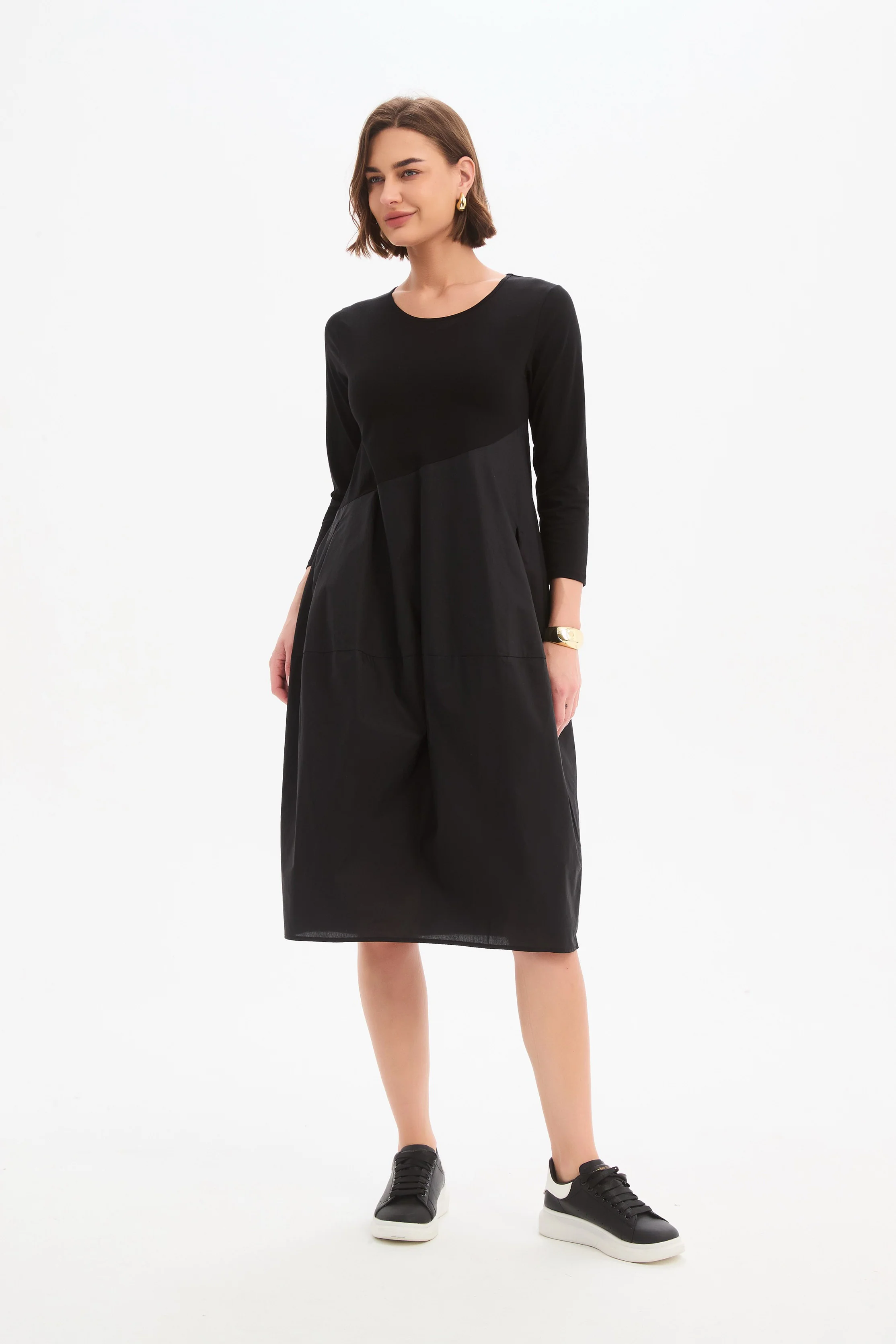 DIAGONAL SEAM COMBI DRESS - Image 15