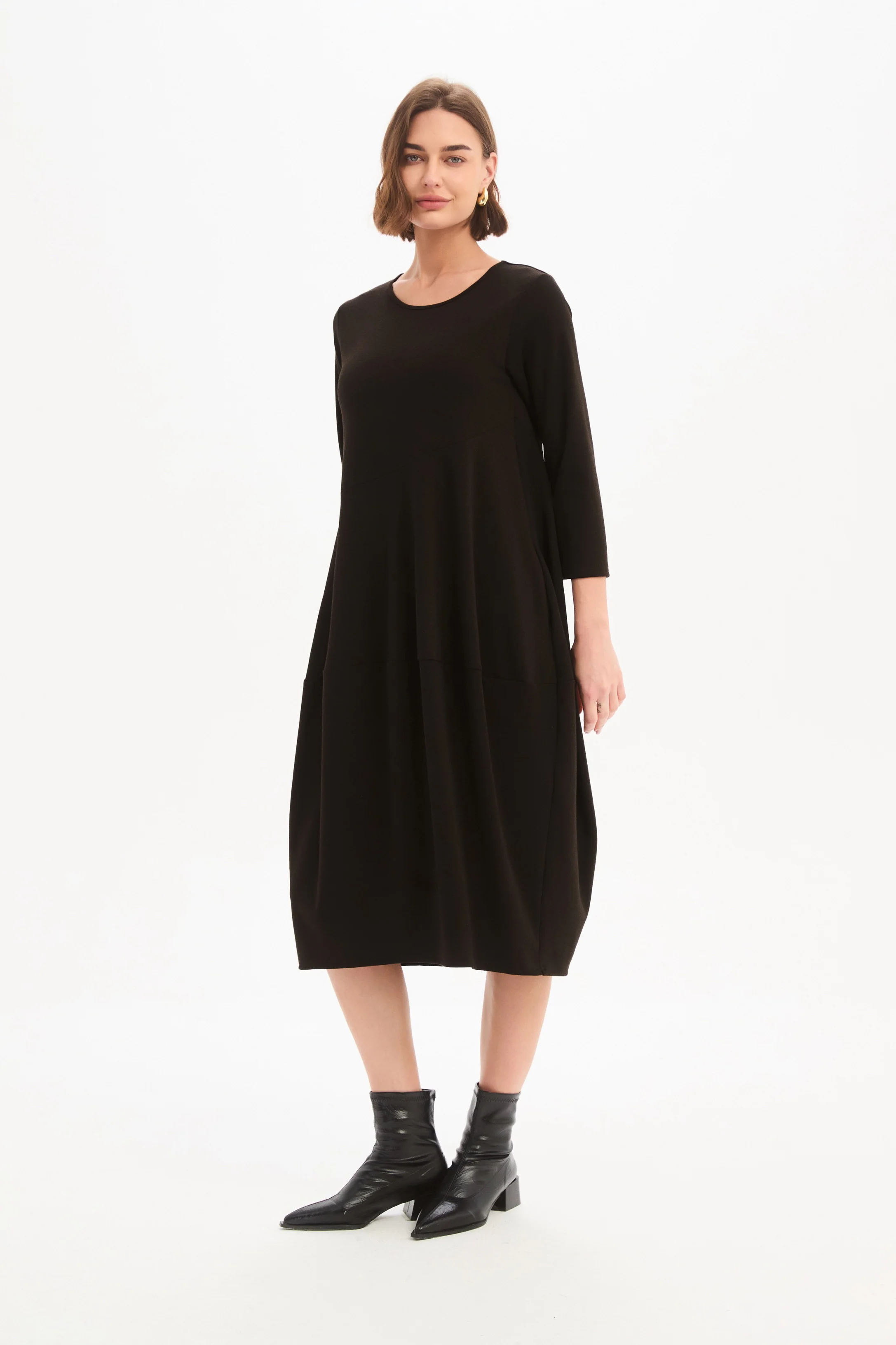DIAGONAL SEAM KNIT DRESS - Image 3
