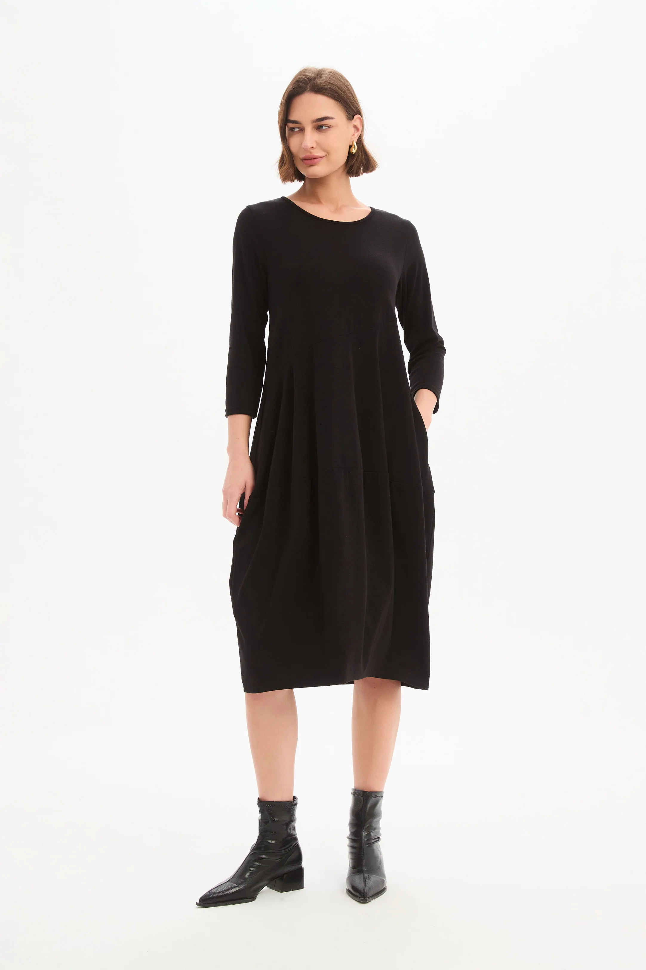 DIAGONAL SEAM KNIT DRESS - Image 6