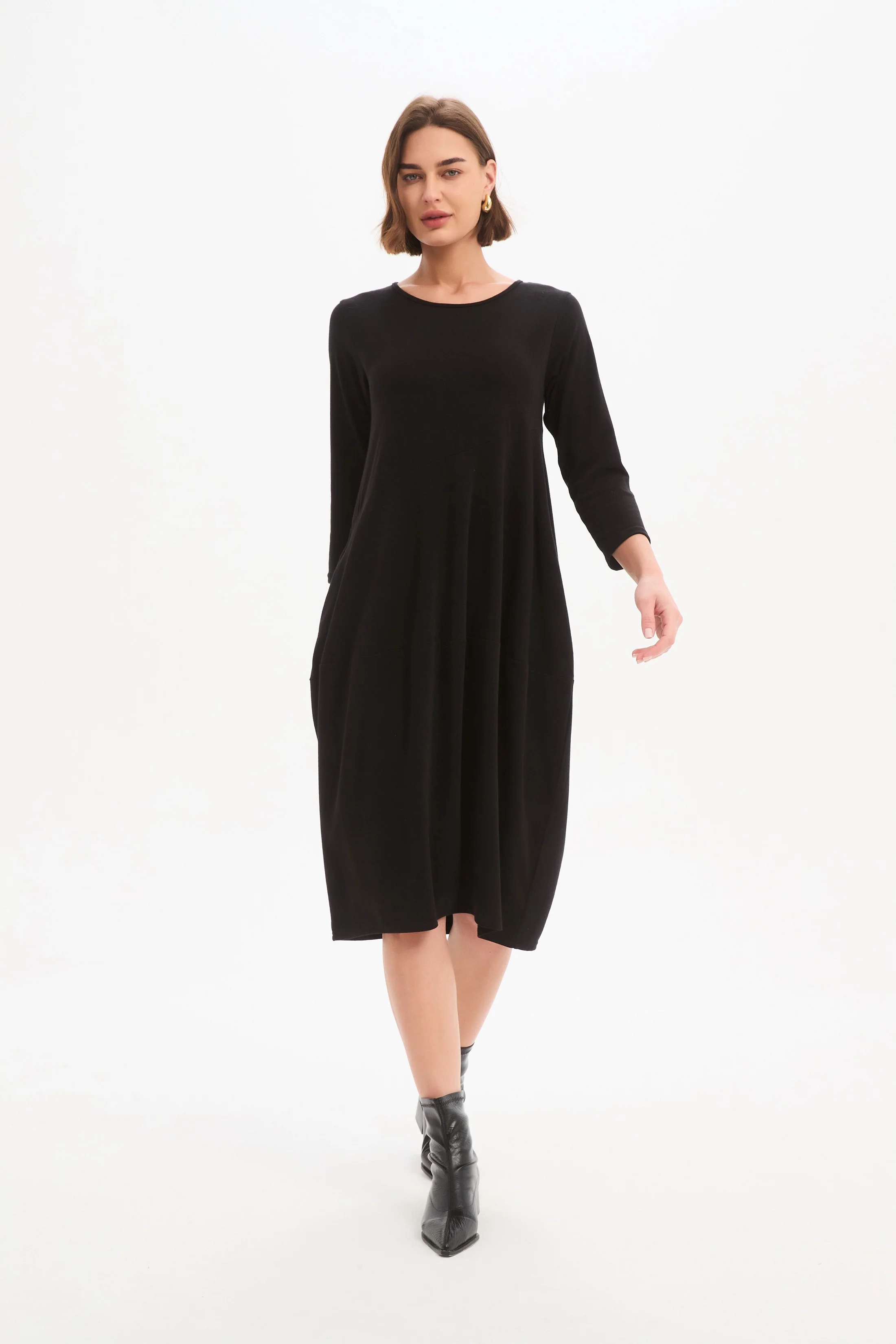 DIAGONAL SEAM KNIT DRESS - Image 7