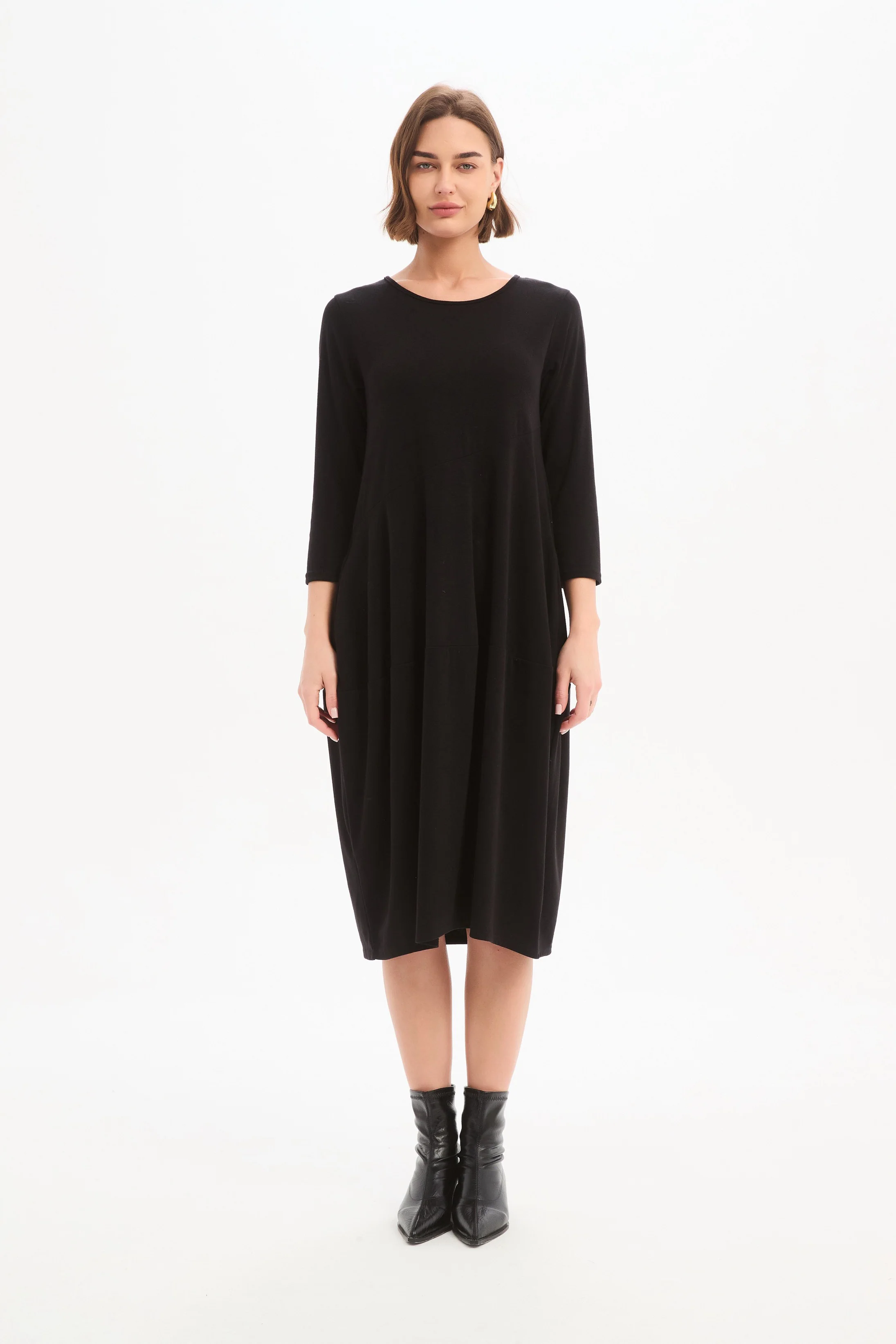 DIAGONAL SEAM KNIT DRESS - Image 9