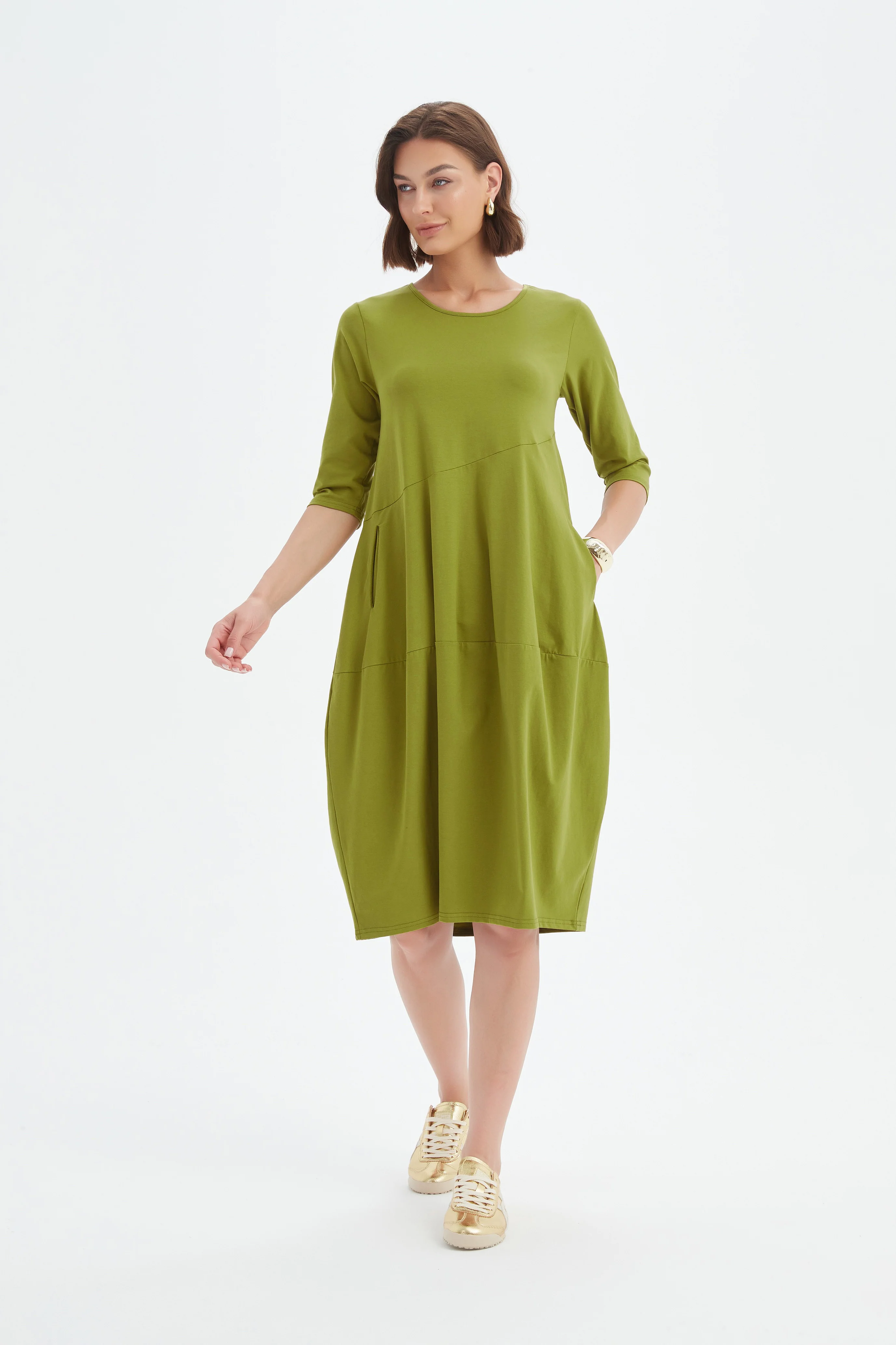 DIAGONAL SEAM SUMMER DRESS - Image 17