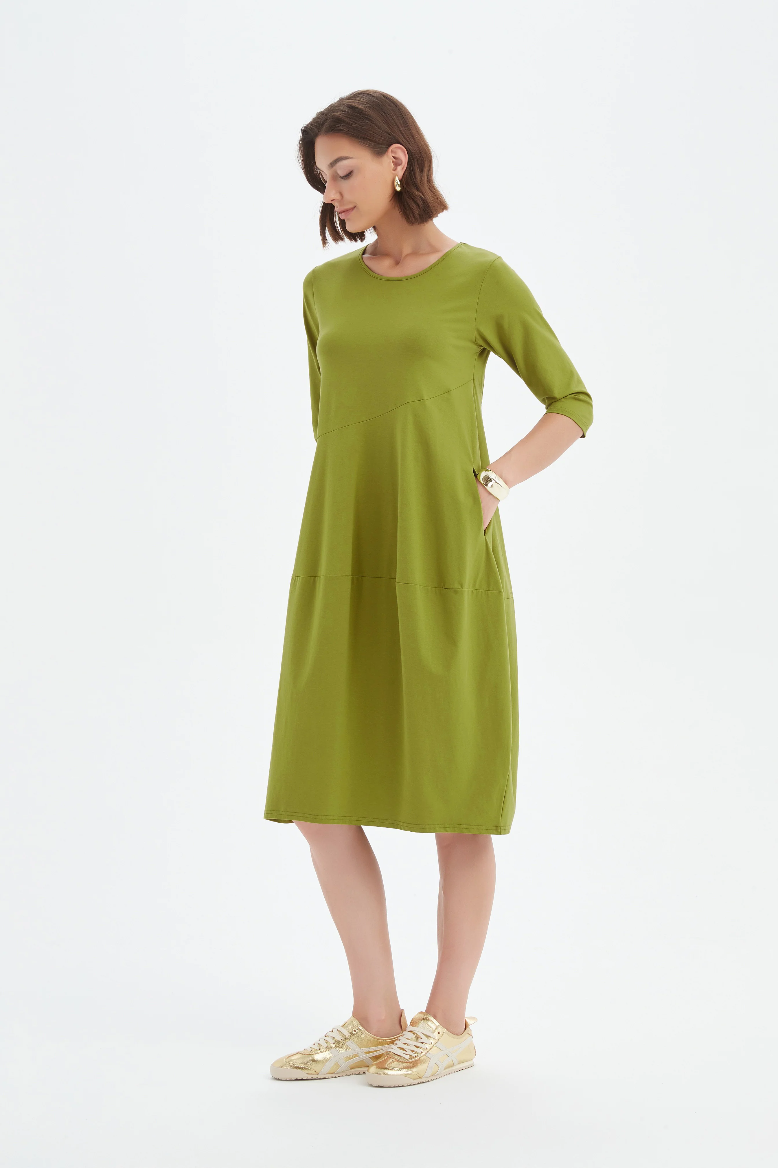 DIAGONAL SEAM SUMMER DRESS - Image 19