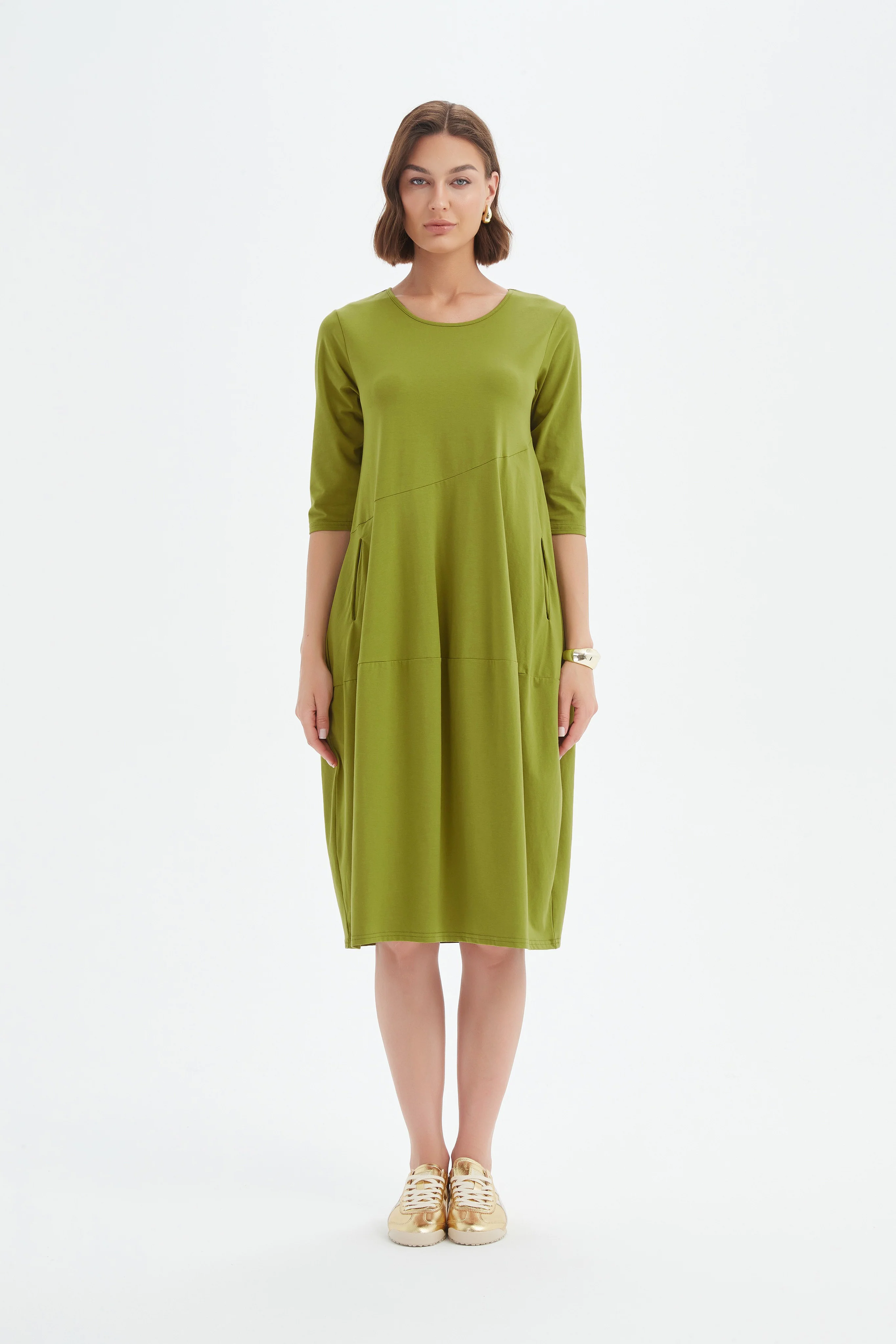 DIAGONAL SEAM SUMMER DRESS - Image 20