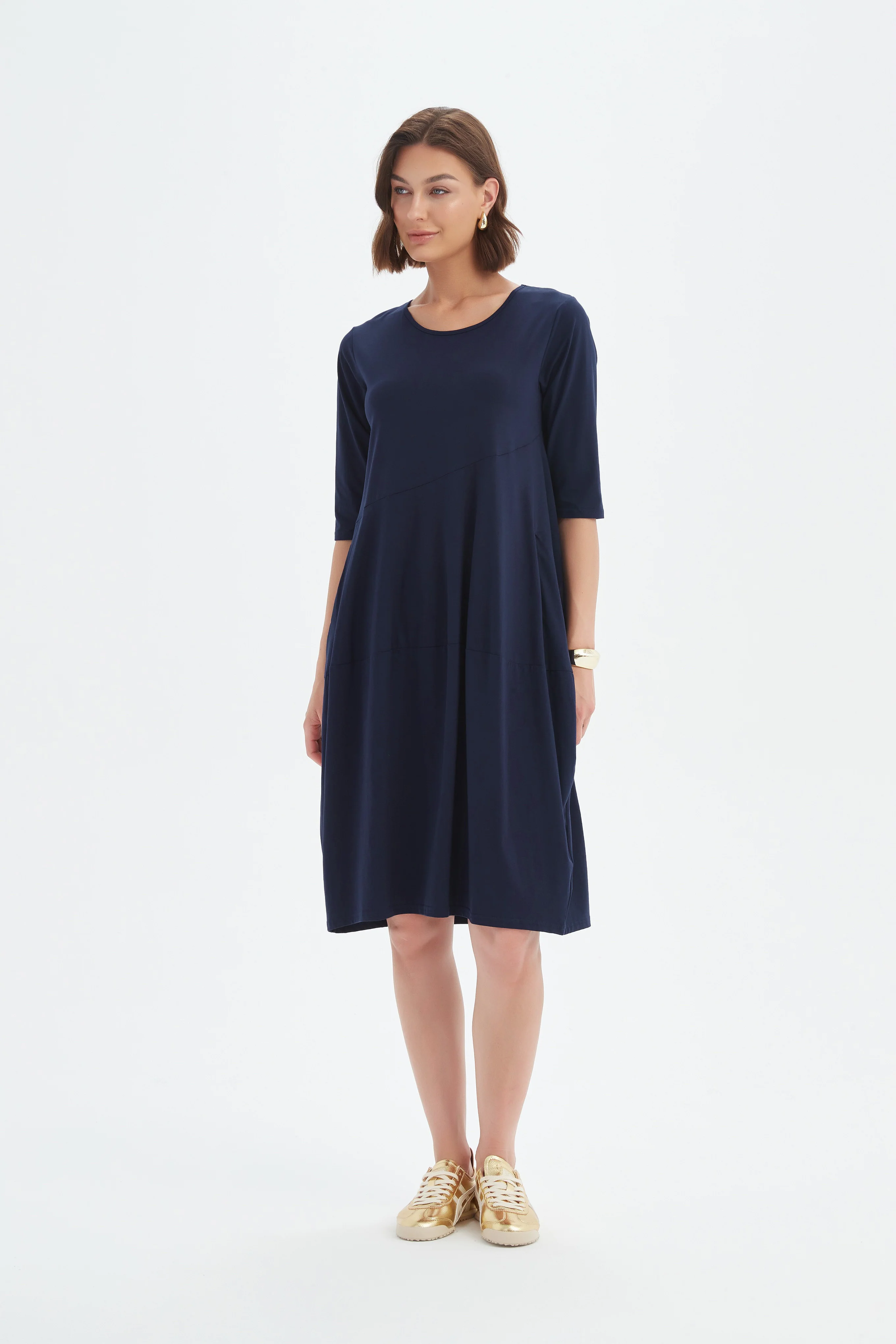 DIAGONAL SEAM SUMMER DRESS - Image 3