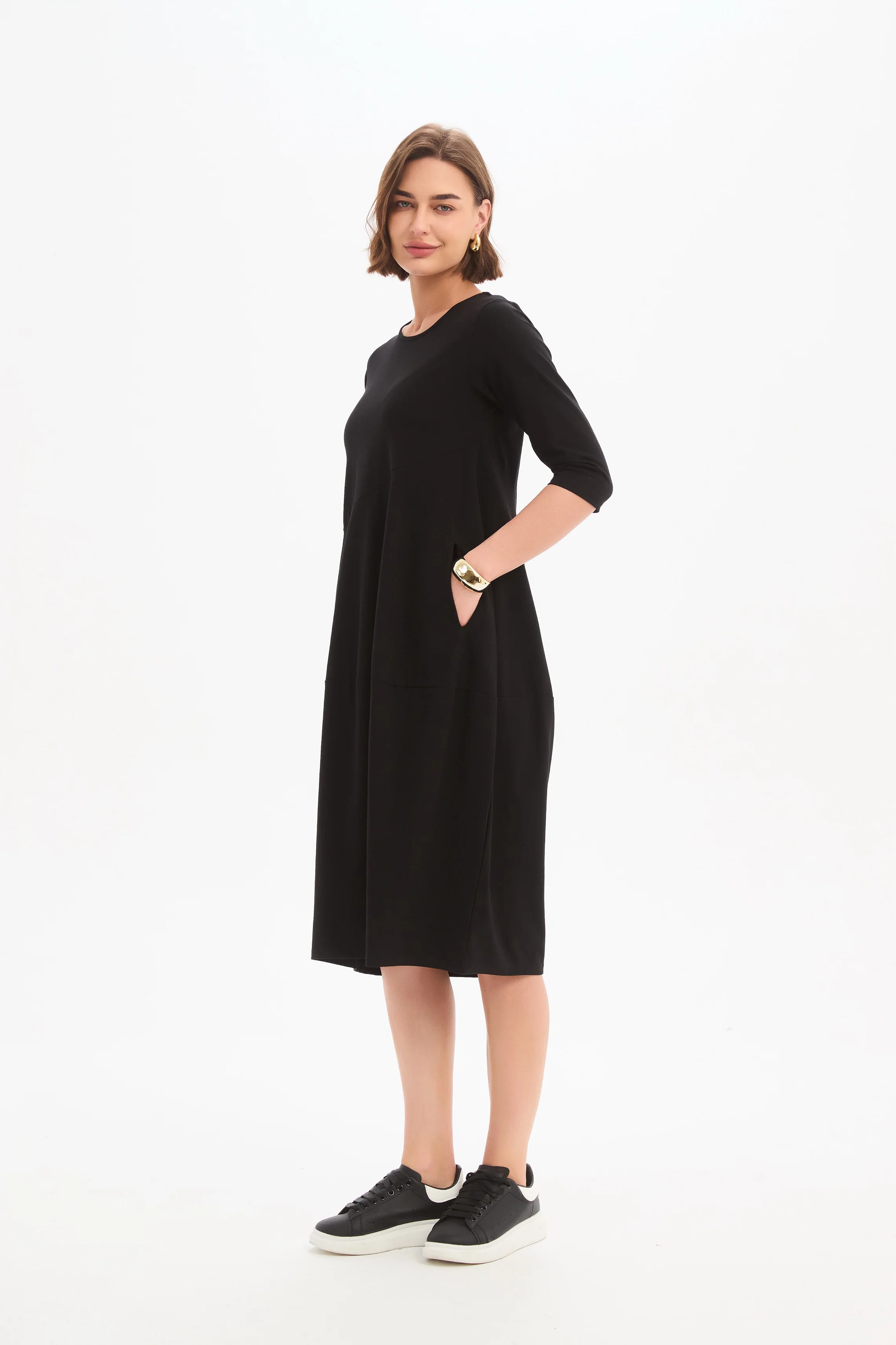 DIAGONAL SEAM WINTER DRESS - Image 10
