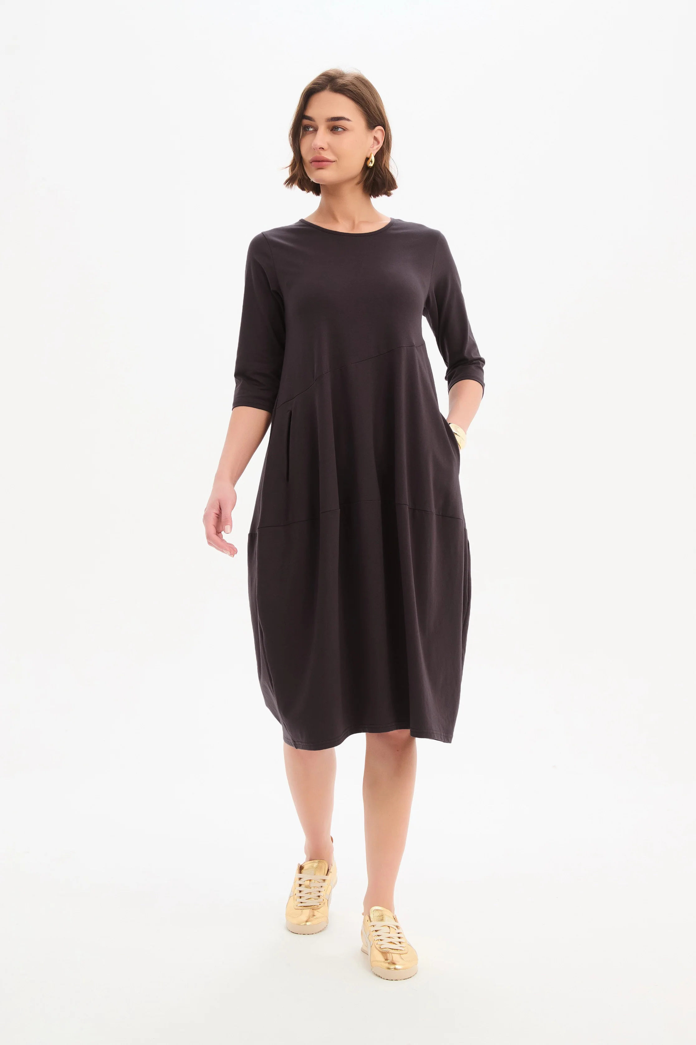 DIAGONAL SEAM WINTER DRESS - Image 13