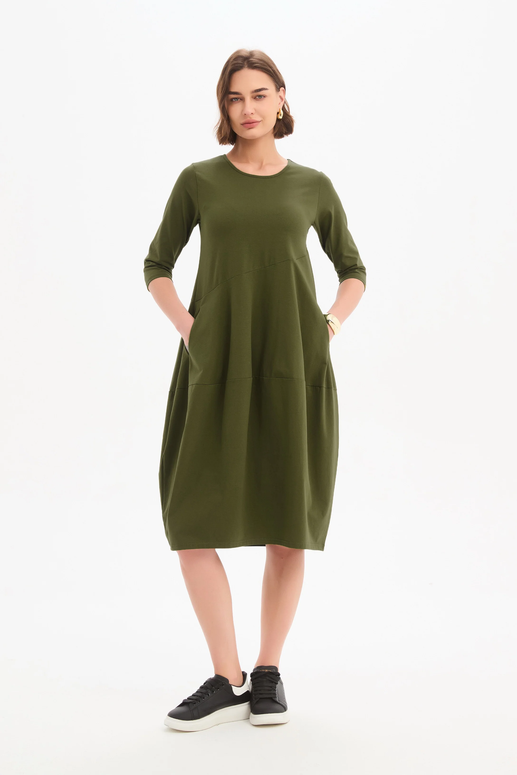 DIAGONAL SEAM WINTER DRESS - Image 18