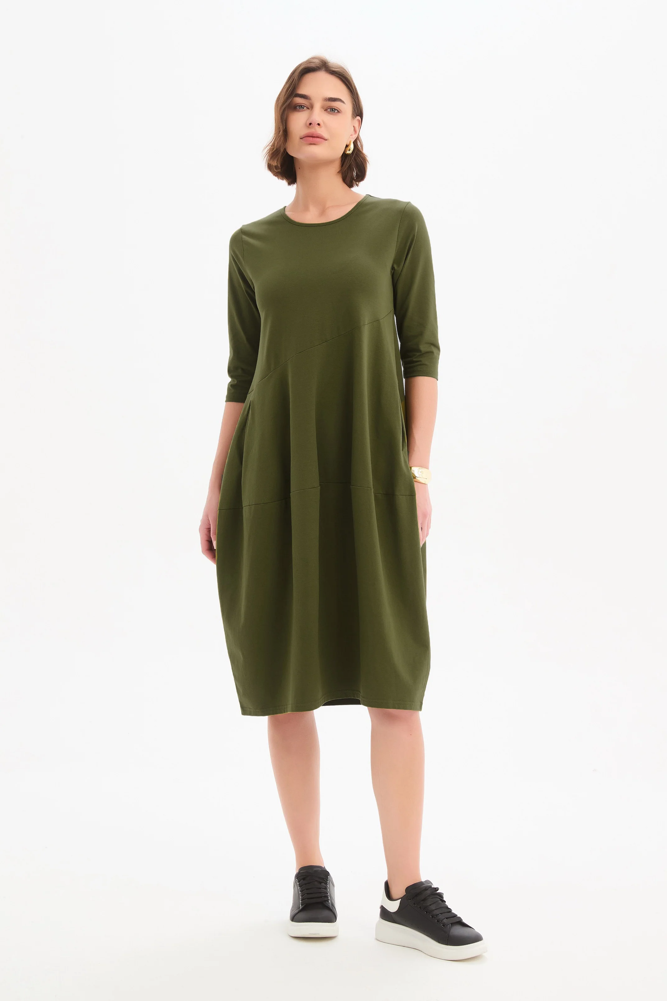 DIAGONAL SEAM WINTER DRESS - Image 20