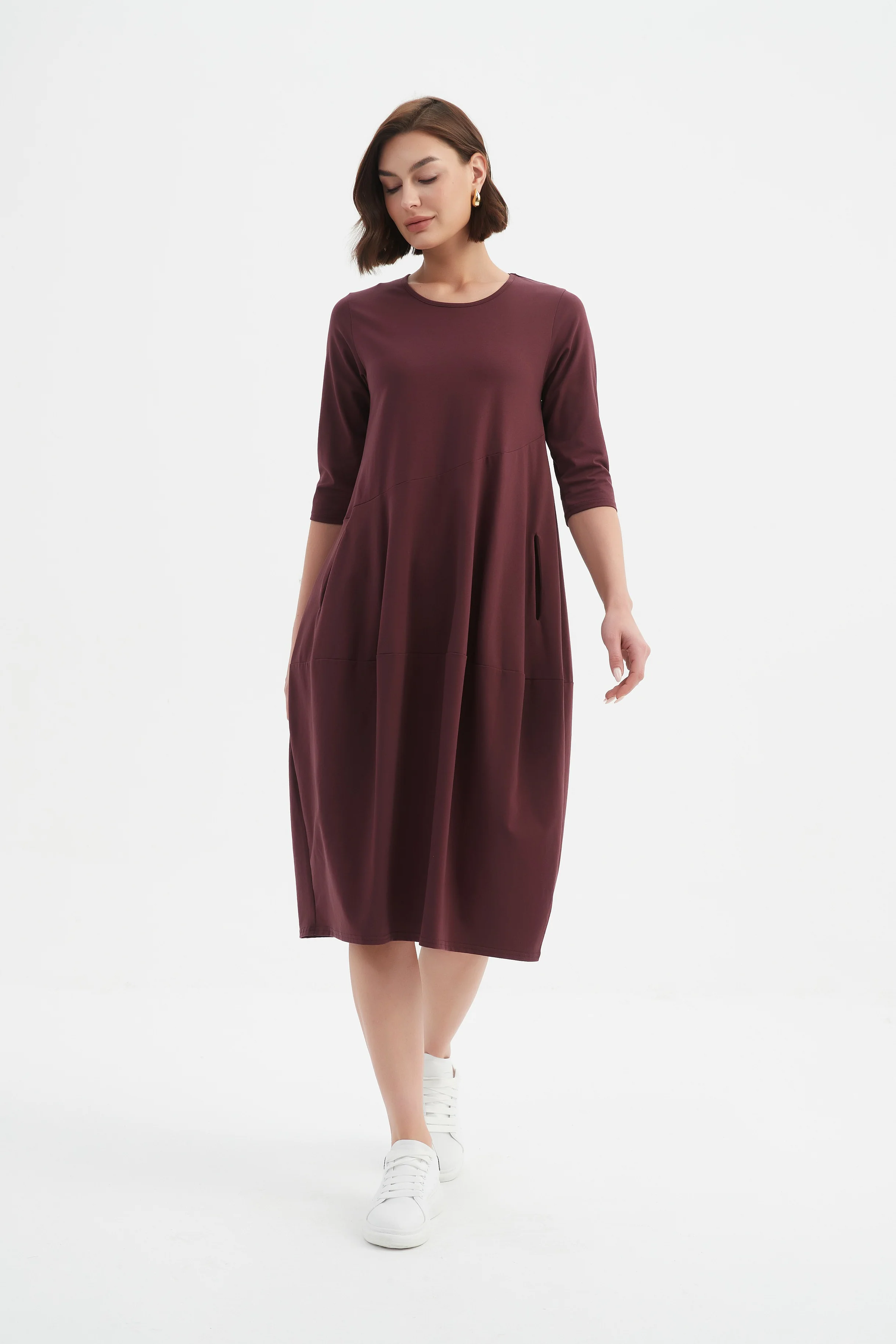 DIAGONAL SEAM WINTER DRESS - Image 28
