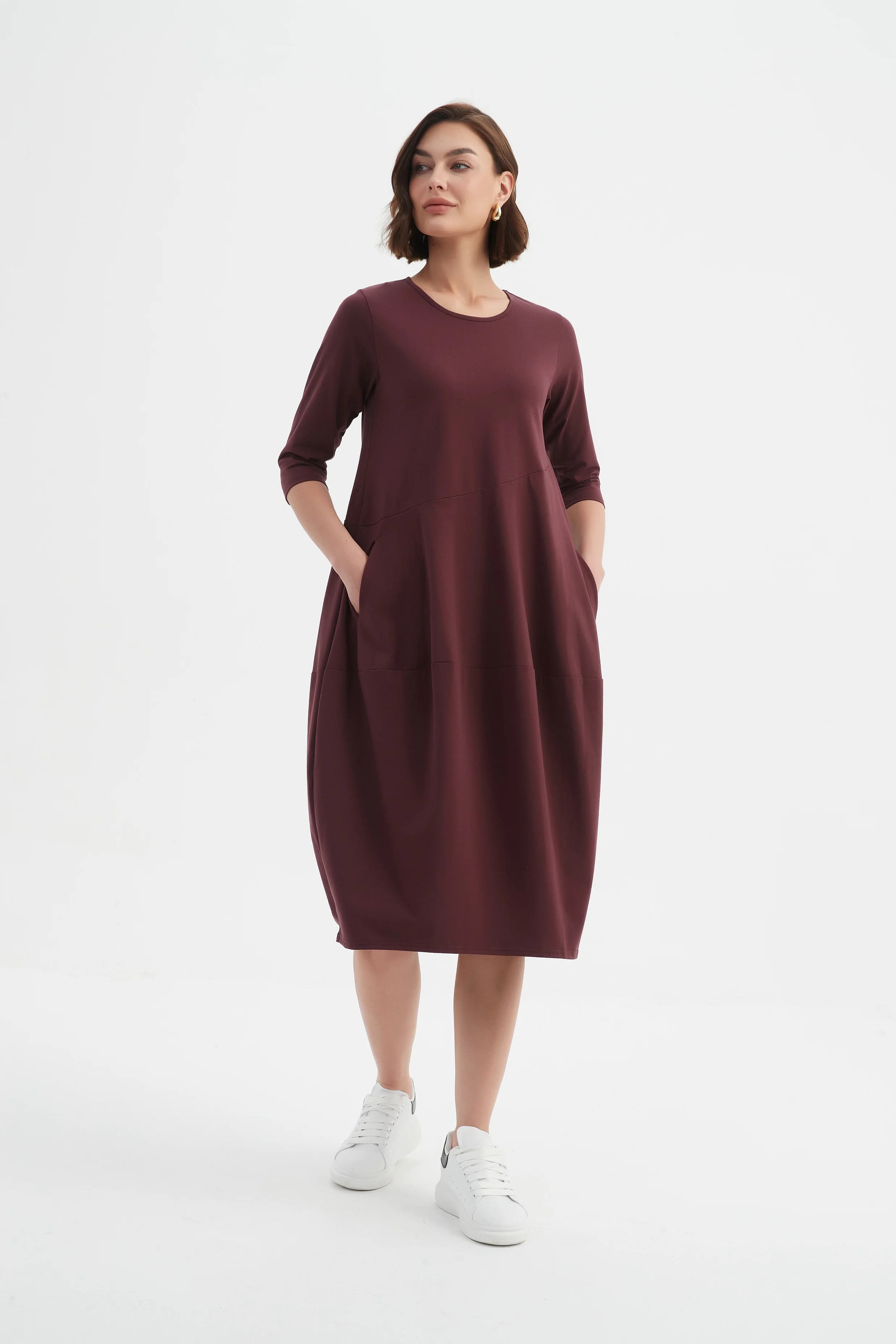 DIAGONAL SEAM WINTER DRESS - Image 29