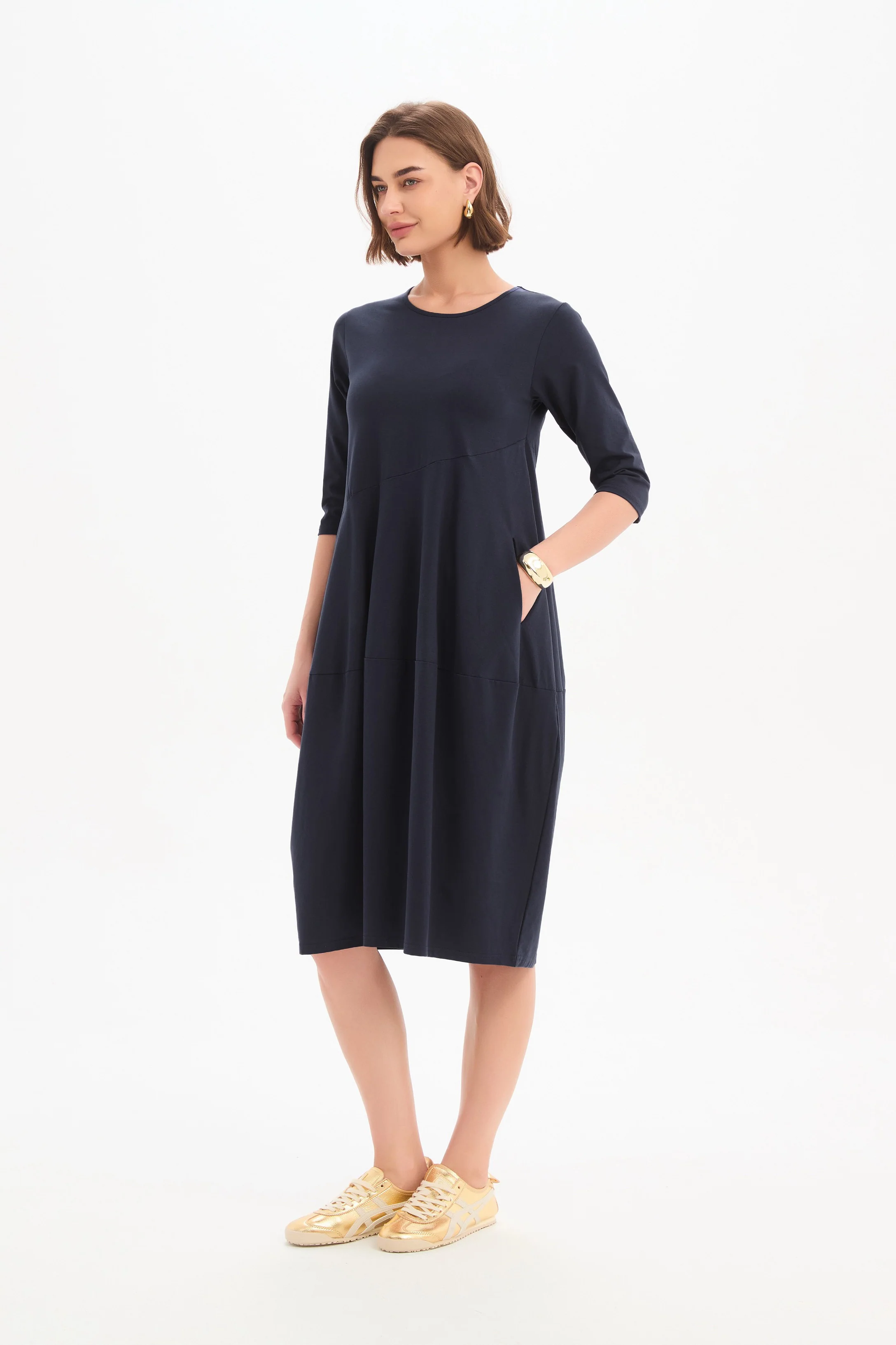 DIAGONAL SEAM WINTER DRESS - Image 4