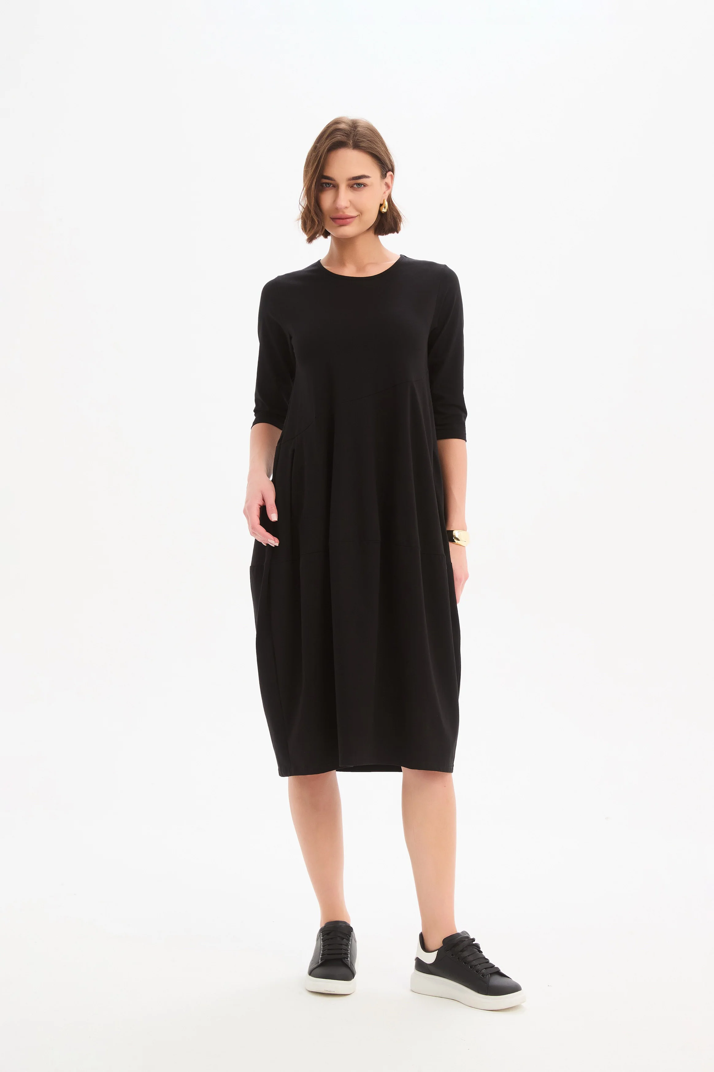 DIAGONAL SEAM WINTER DRESS - Image 9