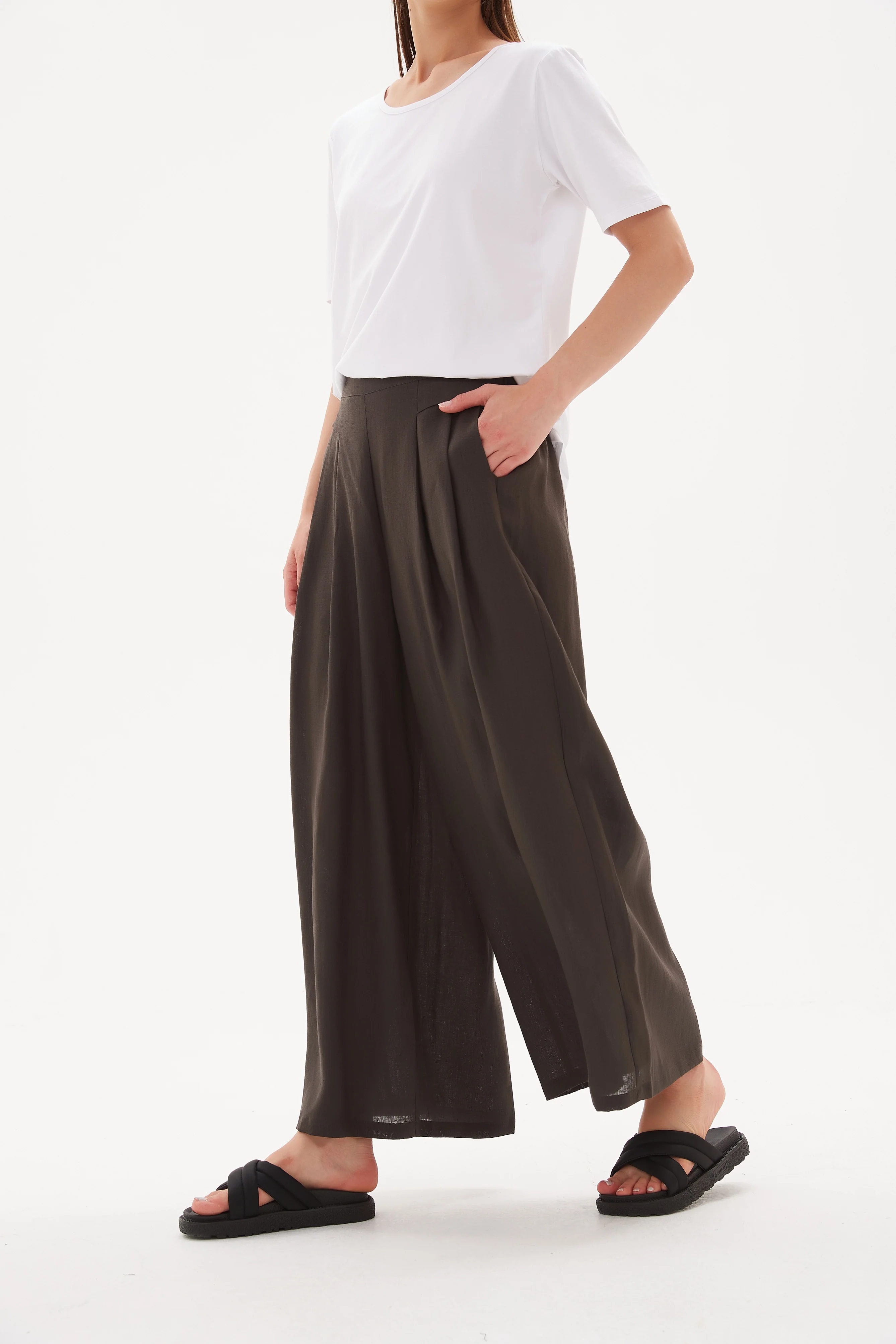 ELASTIC BACK PALAZZO PANT - Image 13